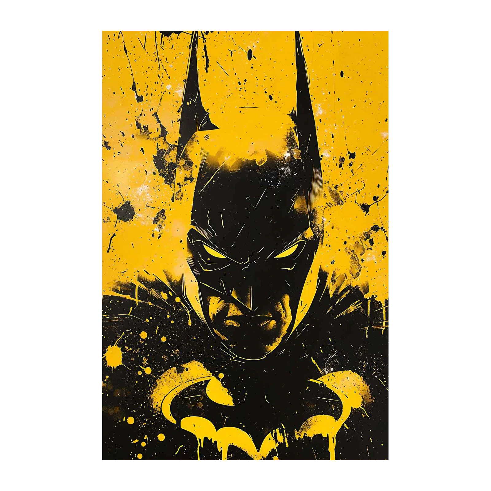 Bold Batman Graffiti Style Wall Art