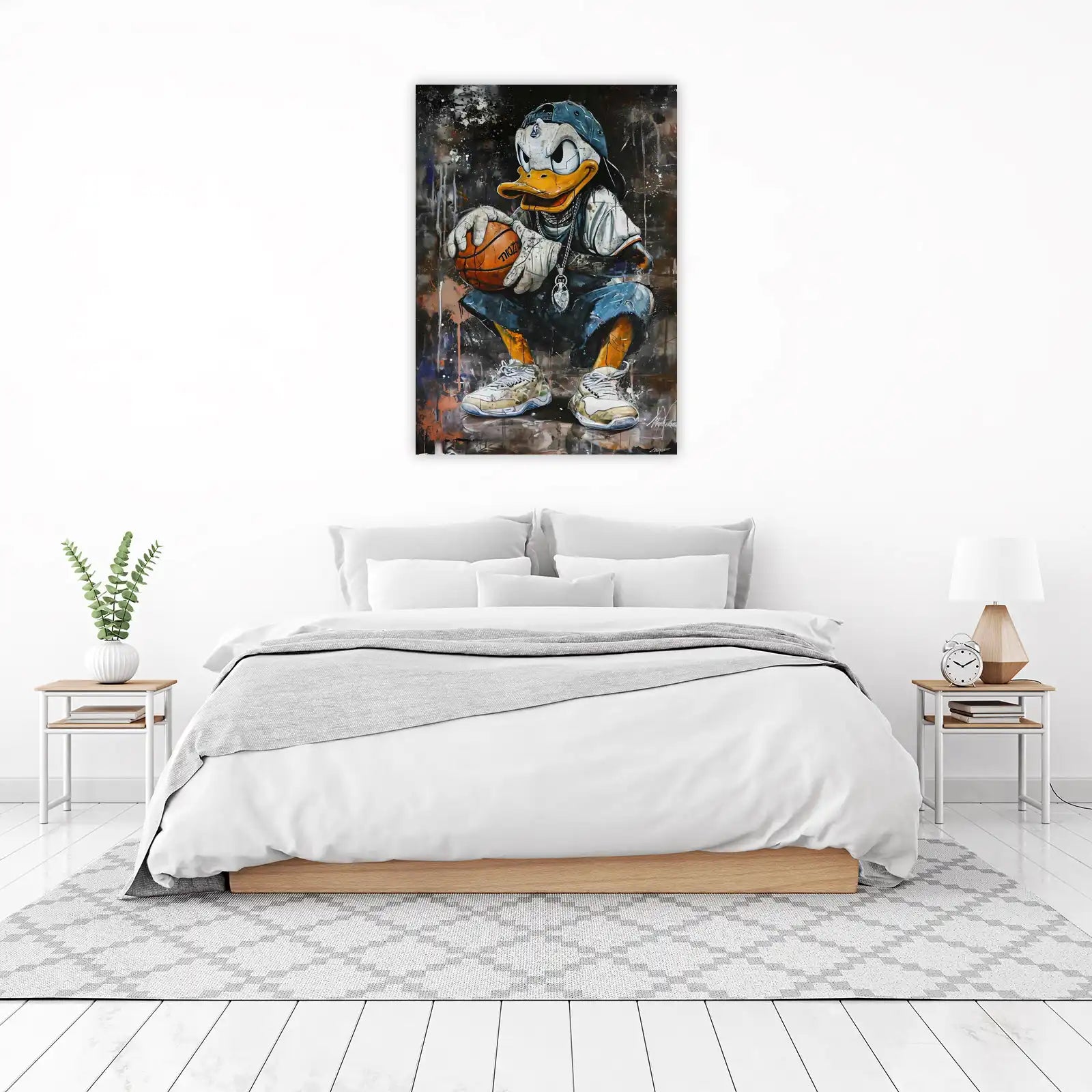 Urban Hip Hop Donald Duck Wall Art