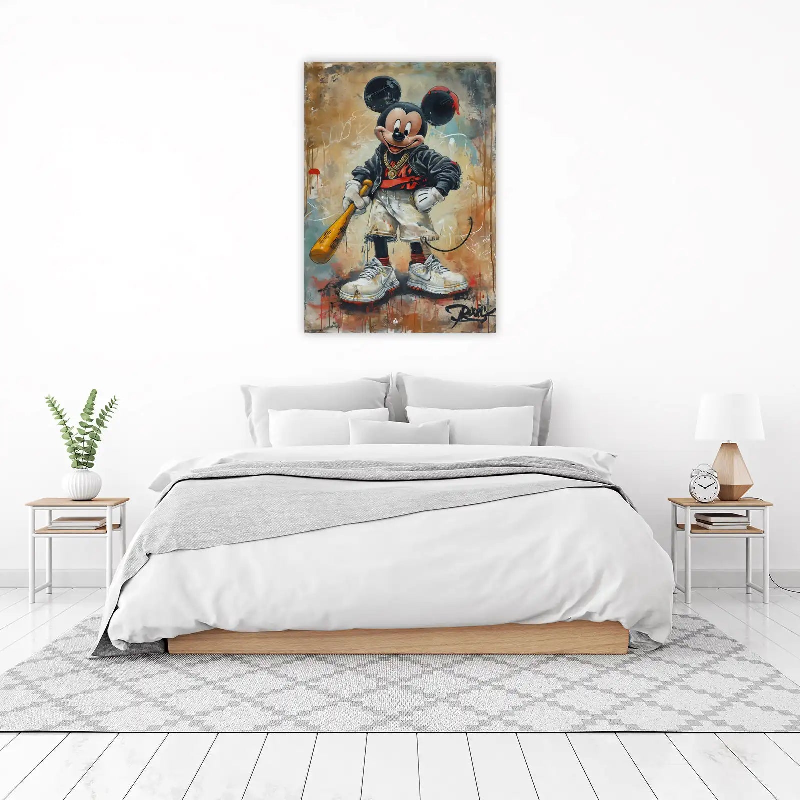 Urban Mickey Baseball Bat Wall Art