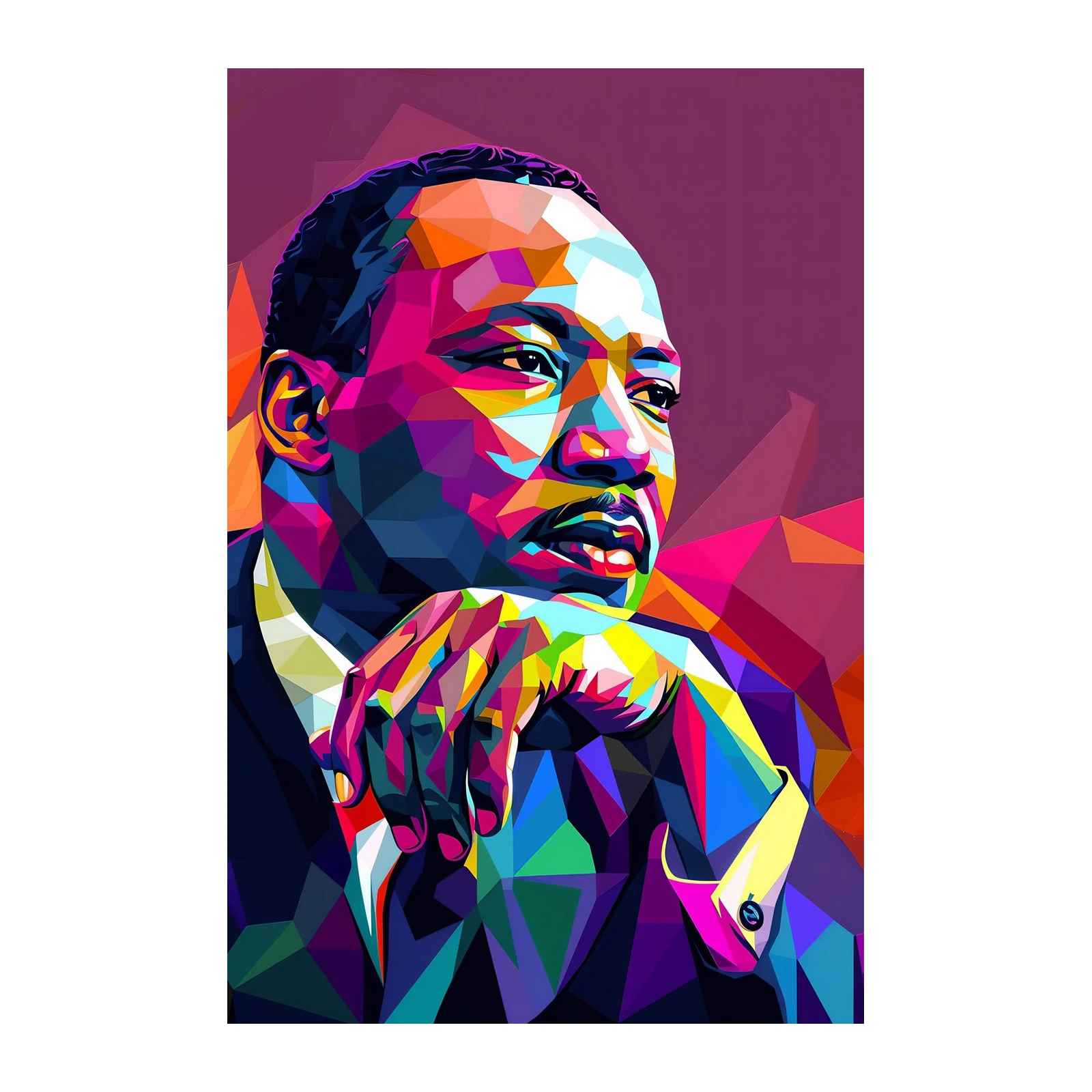 Martin Luther King Jr. Pop Art Wall Art