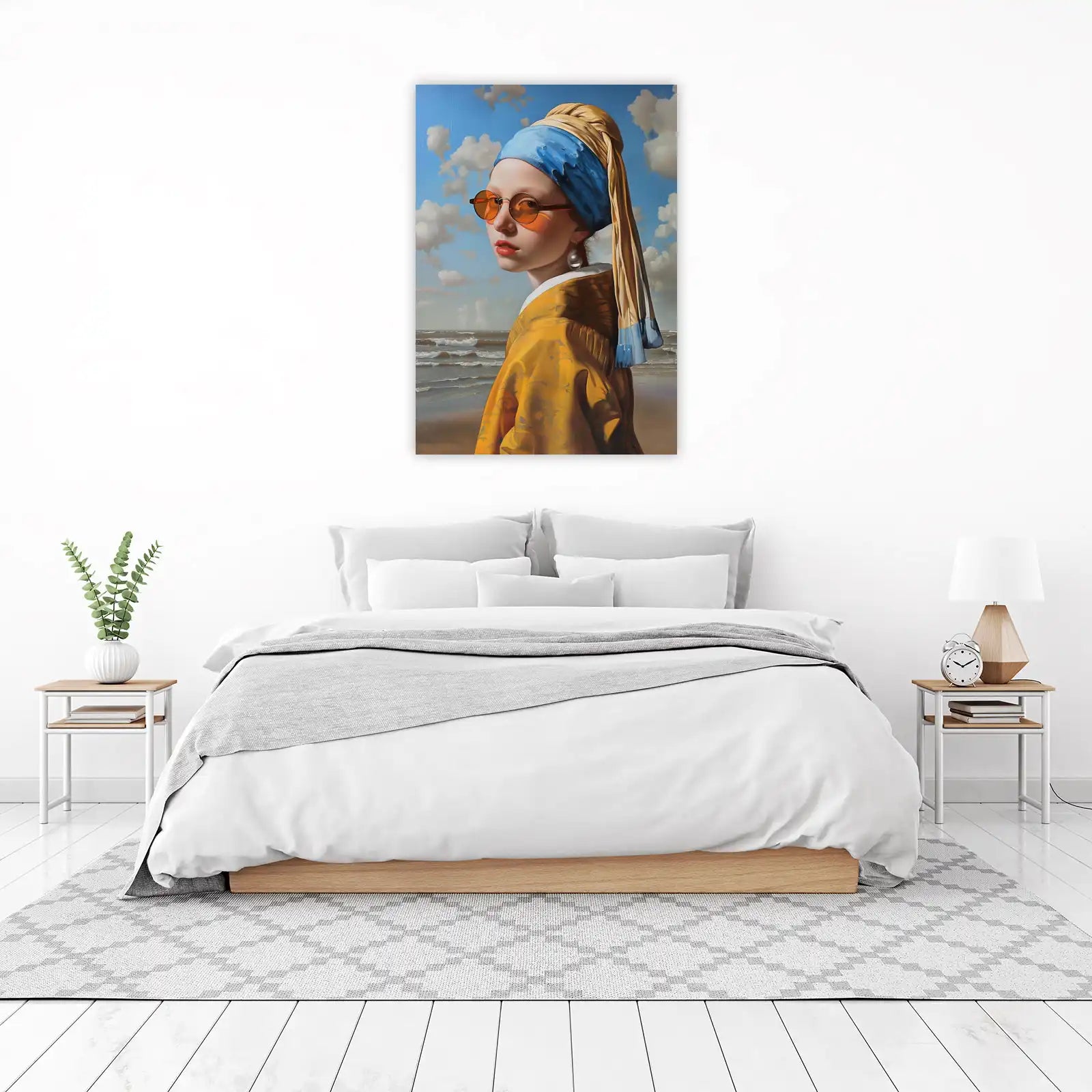 Modern Vermeer "Girl with Sunglasses" Wall Art