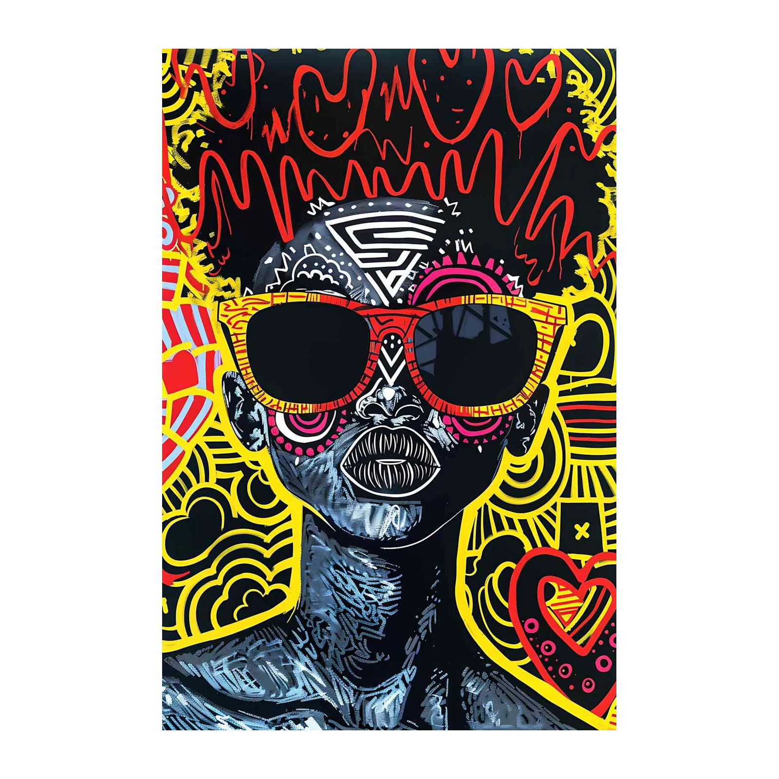 Vibrant Pop Art Portrait Wall Art