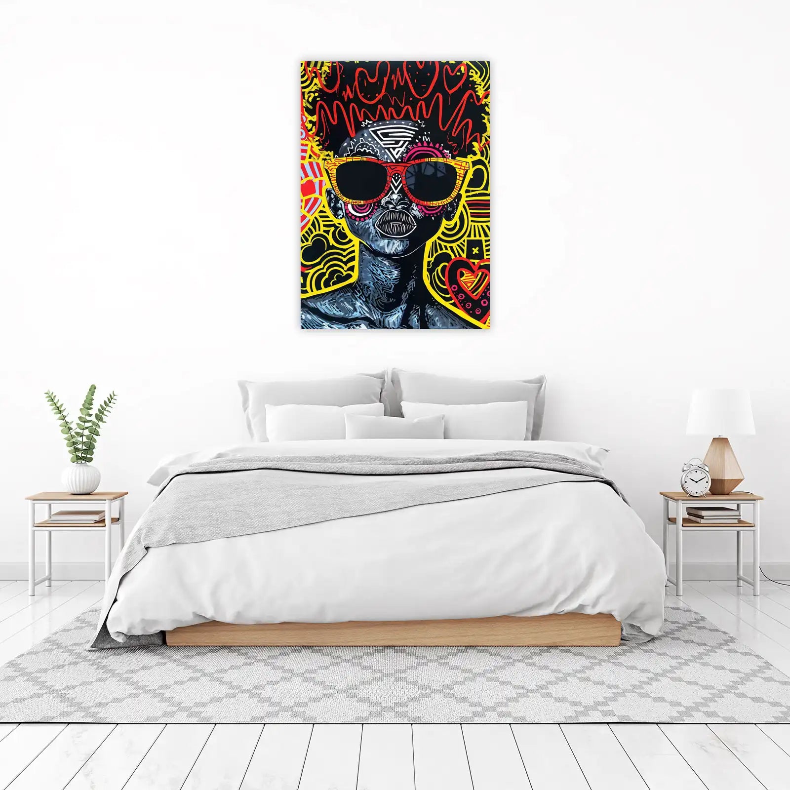 Vibrant Pop Art Portrait Wall Art