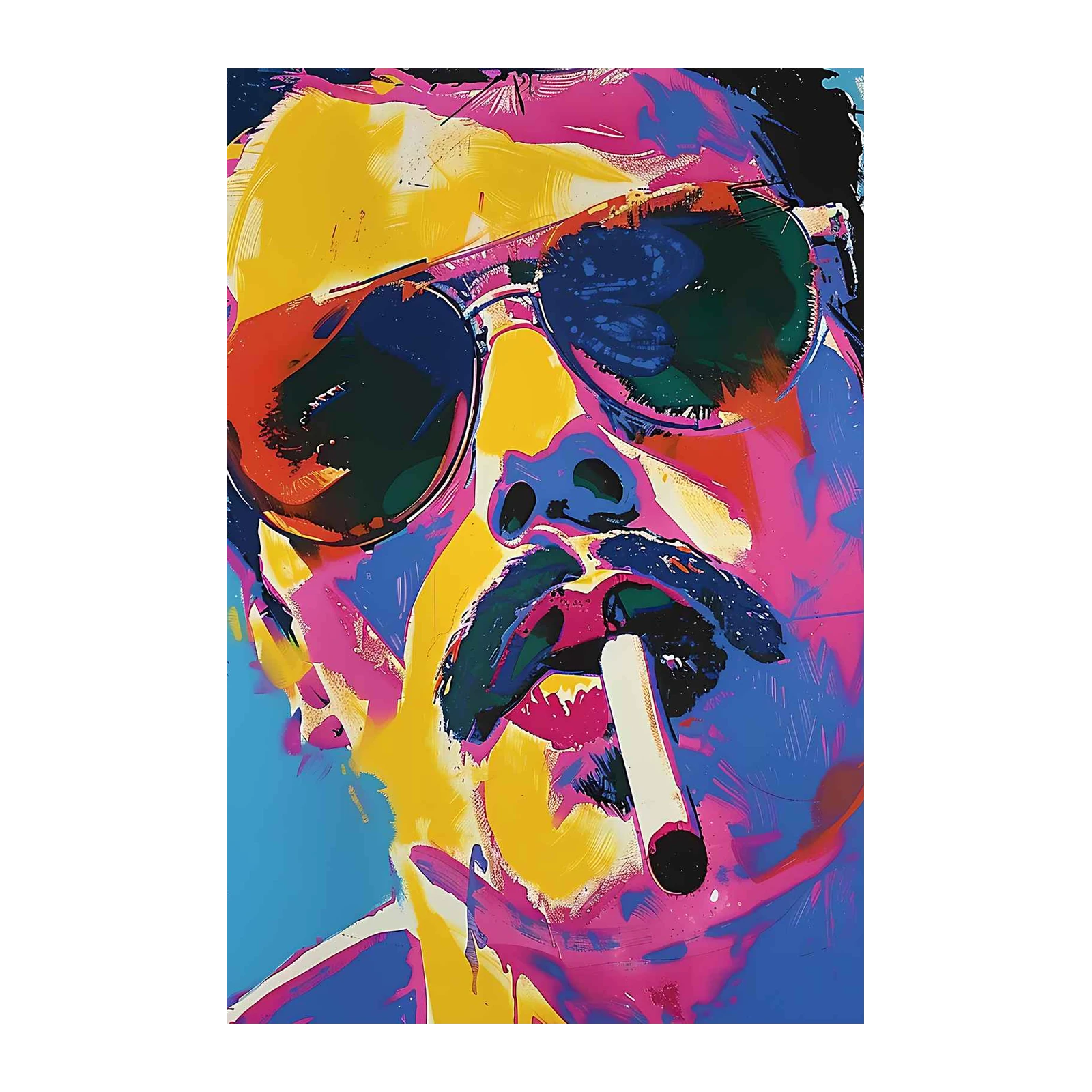 Vibrant Pop Art Portrait Wall Art