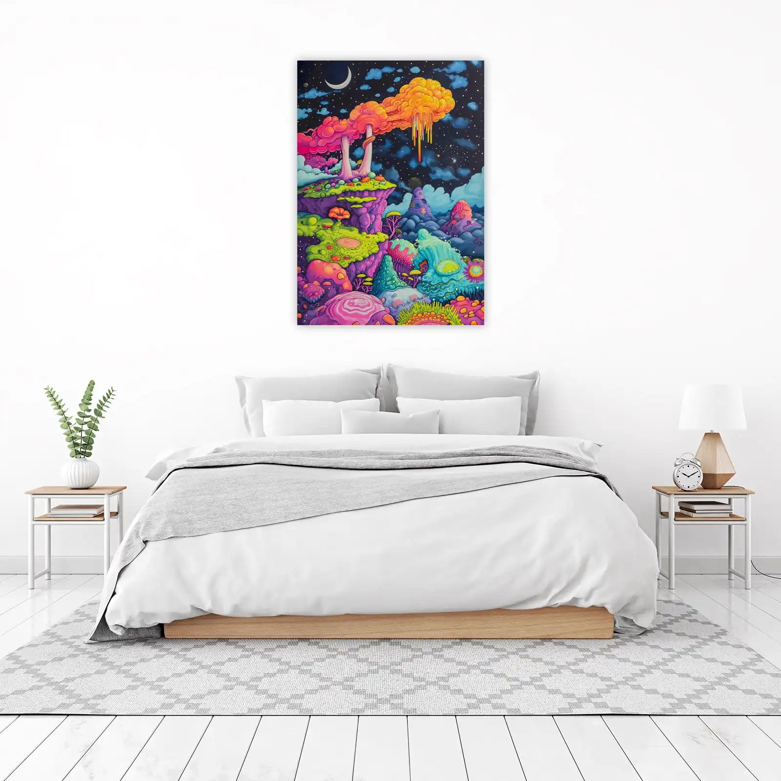 Psychedelic Alien Landscape Wall Art