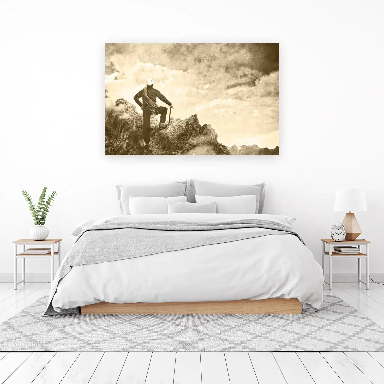 Summit Conqueror Vintage Climbing Wall Art
