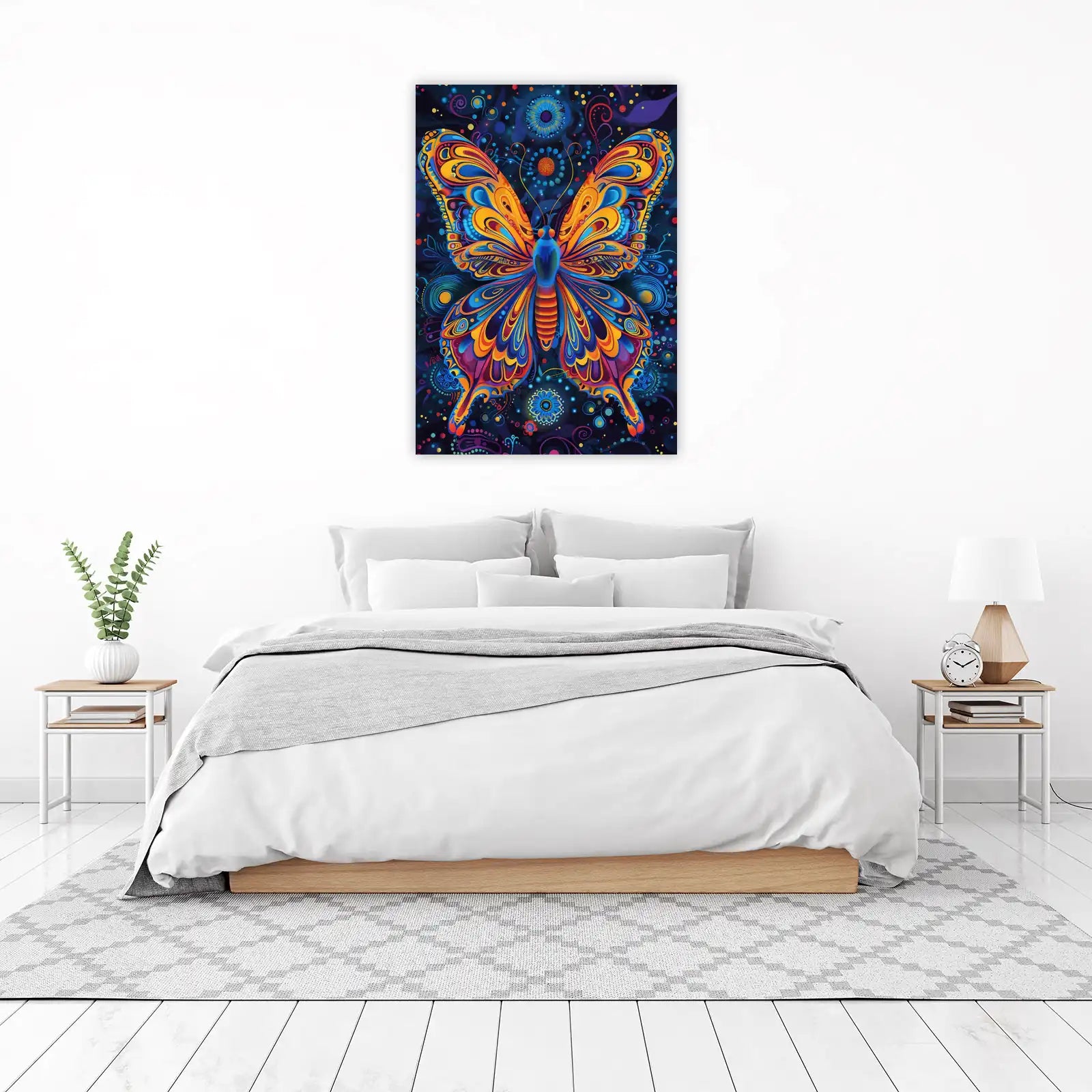 Psychedelic Butterfly Art Wall Art