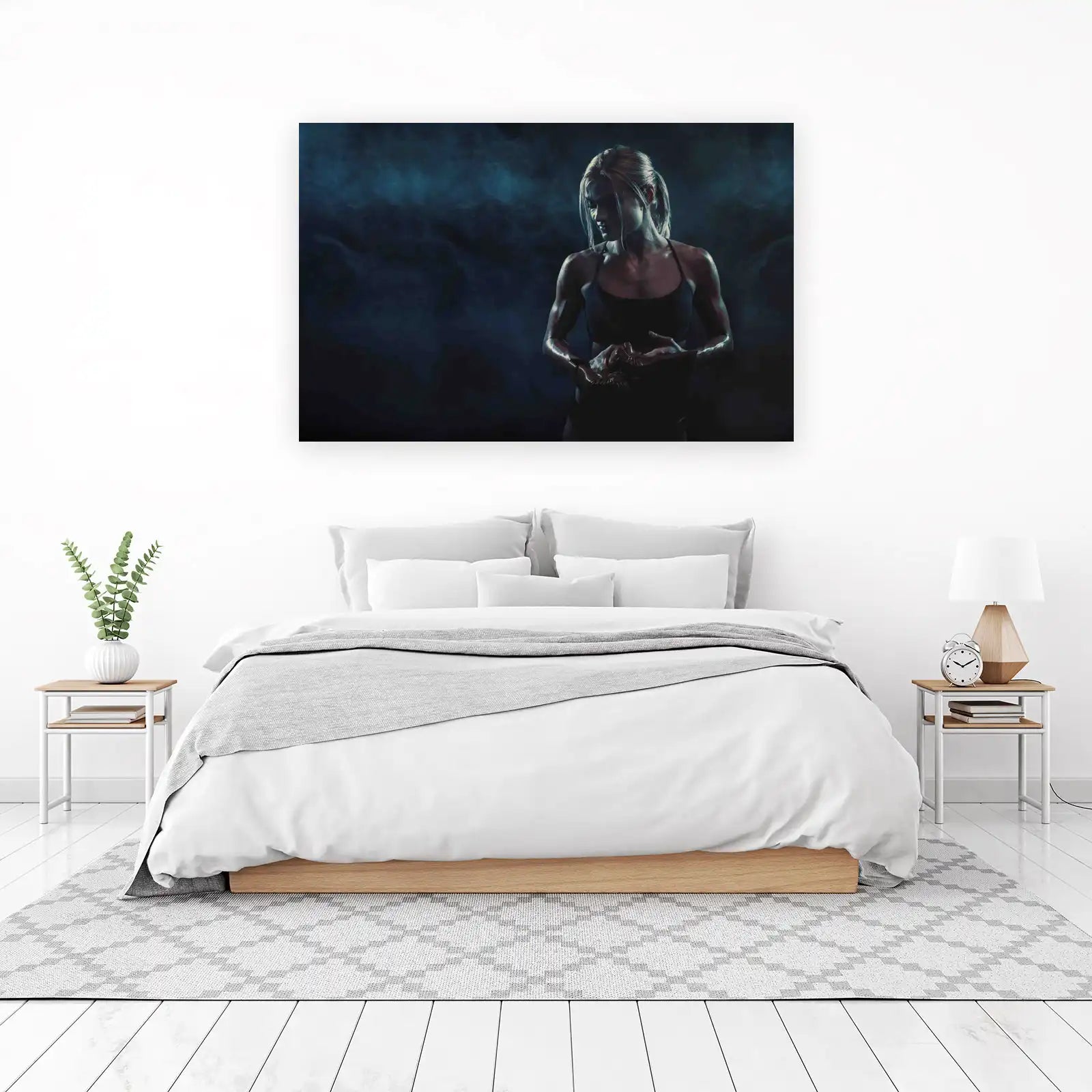 Empowered Woman Fitness Motivation Wall Art
