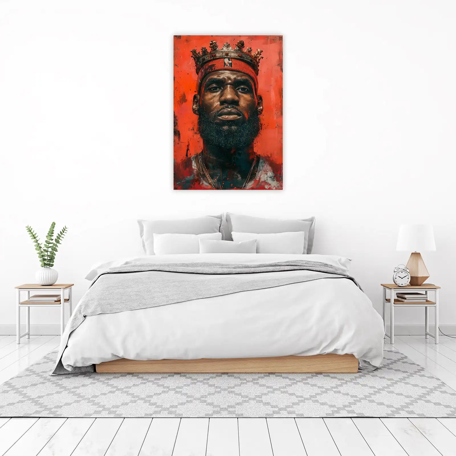 King of the Court LeBron James Wall Art