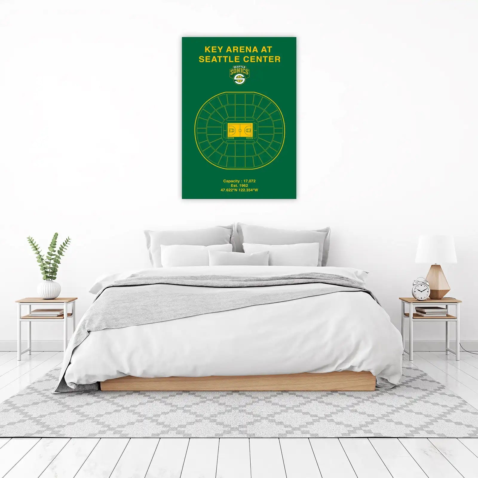 Seattle Sonics Key Arena Vintage Wall Art