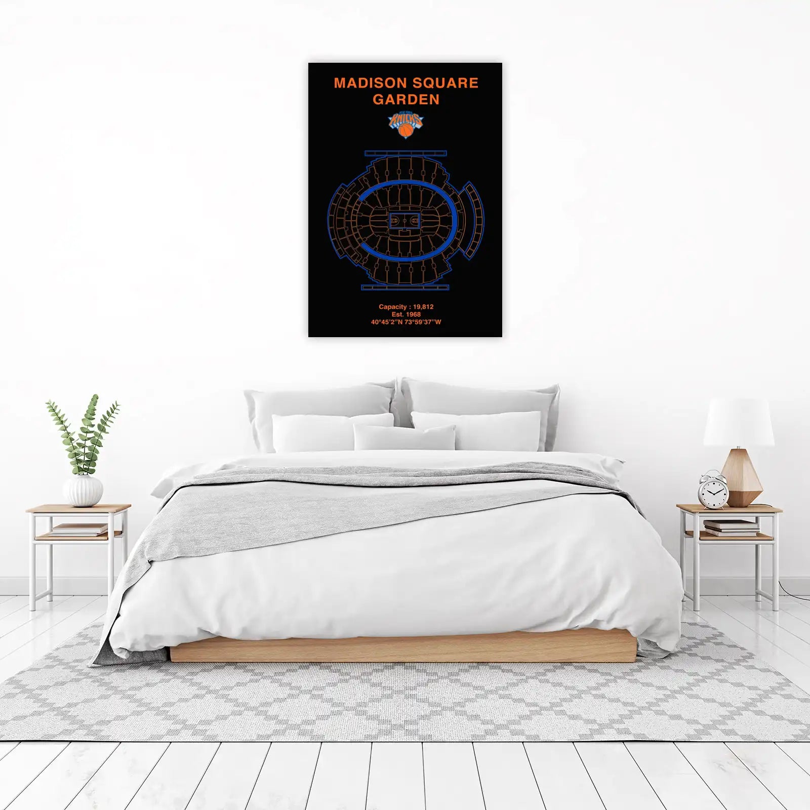 Madison Square Garden Blueprint Wall Art
