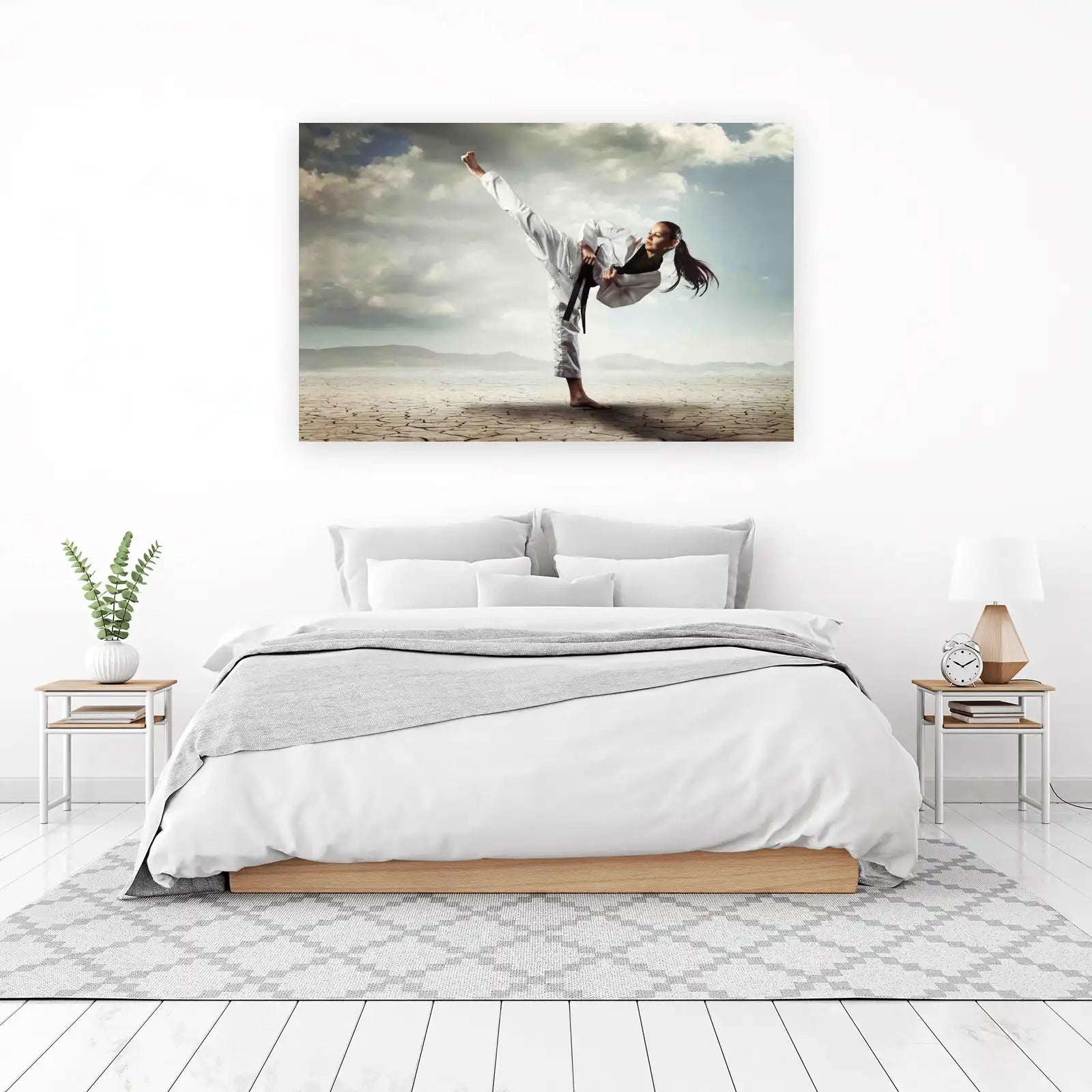 Martial Arts Power Kick Wall Art
