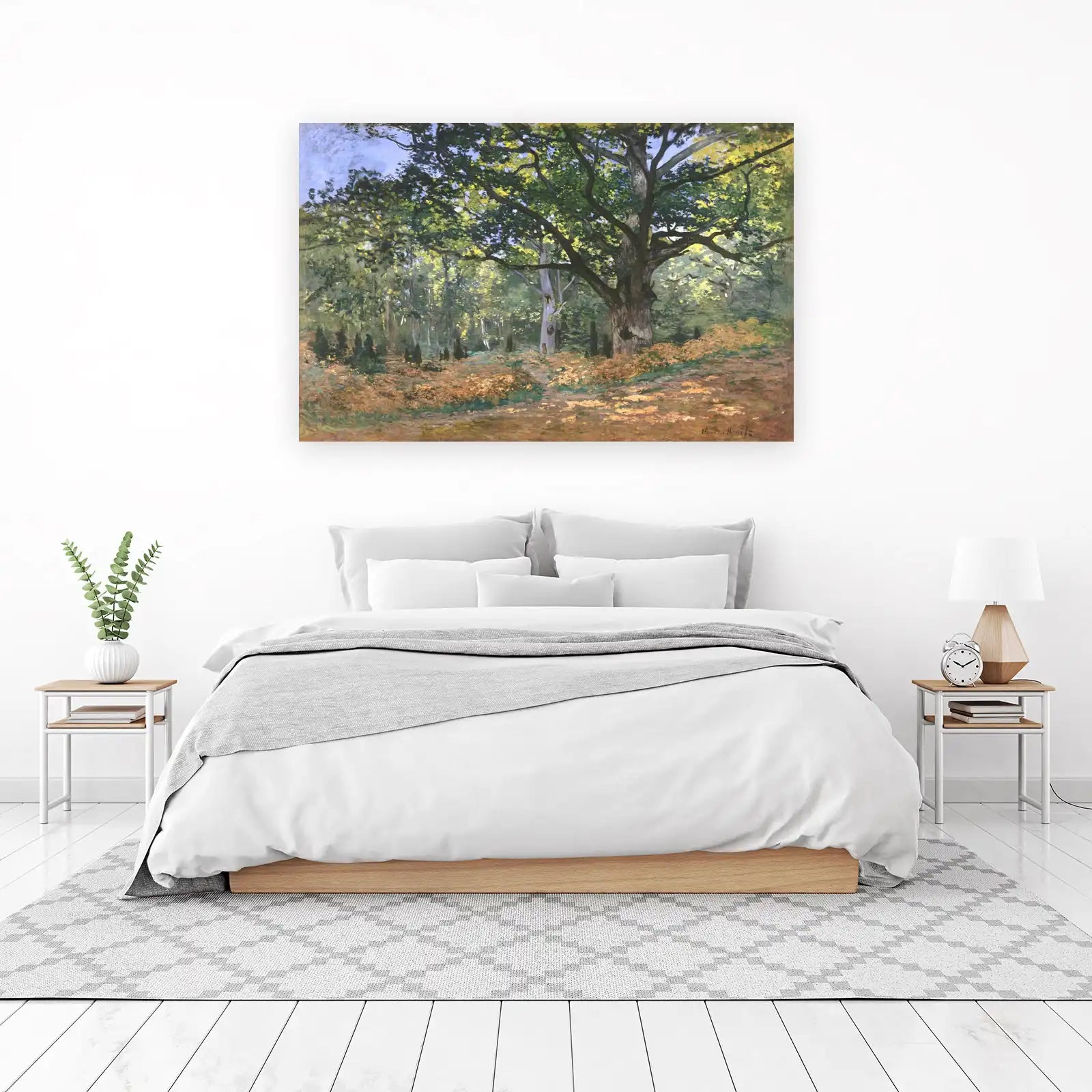 Majestic Oak Forest Impressionist Wall Art