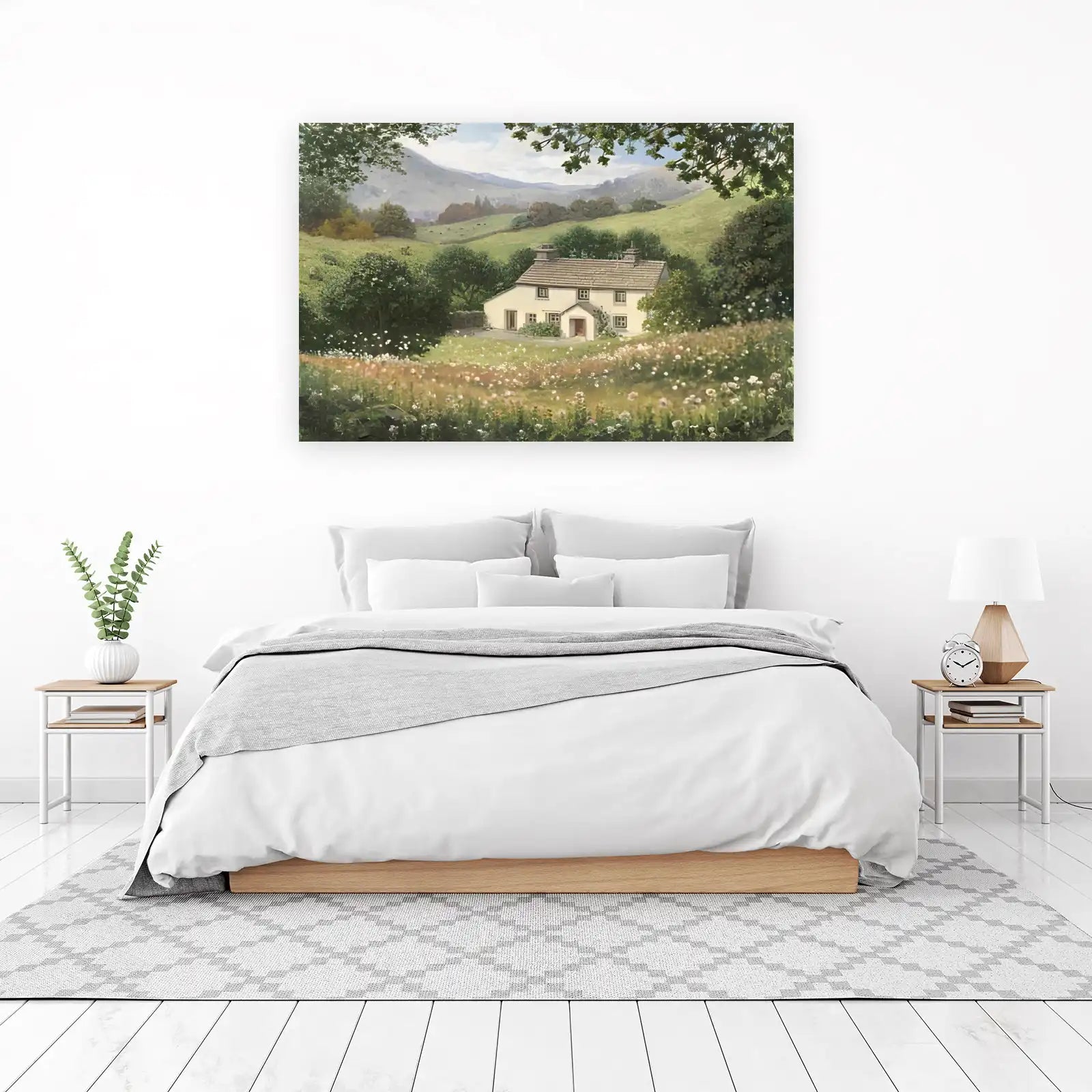 Idyllic Countryside Cottage Wall Art