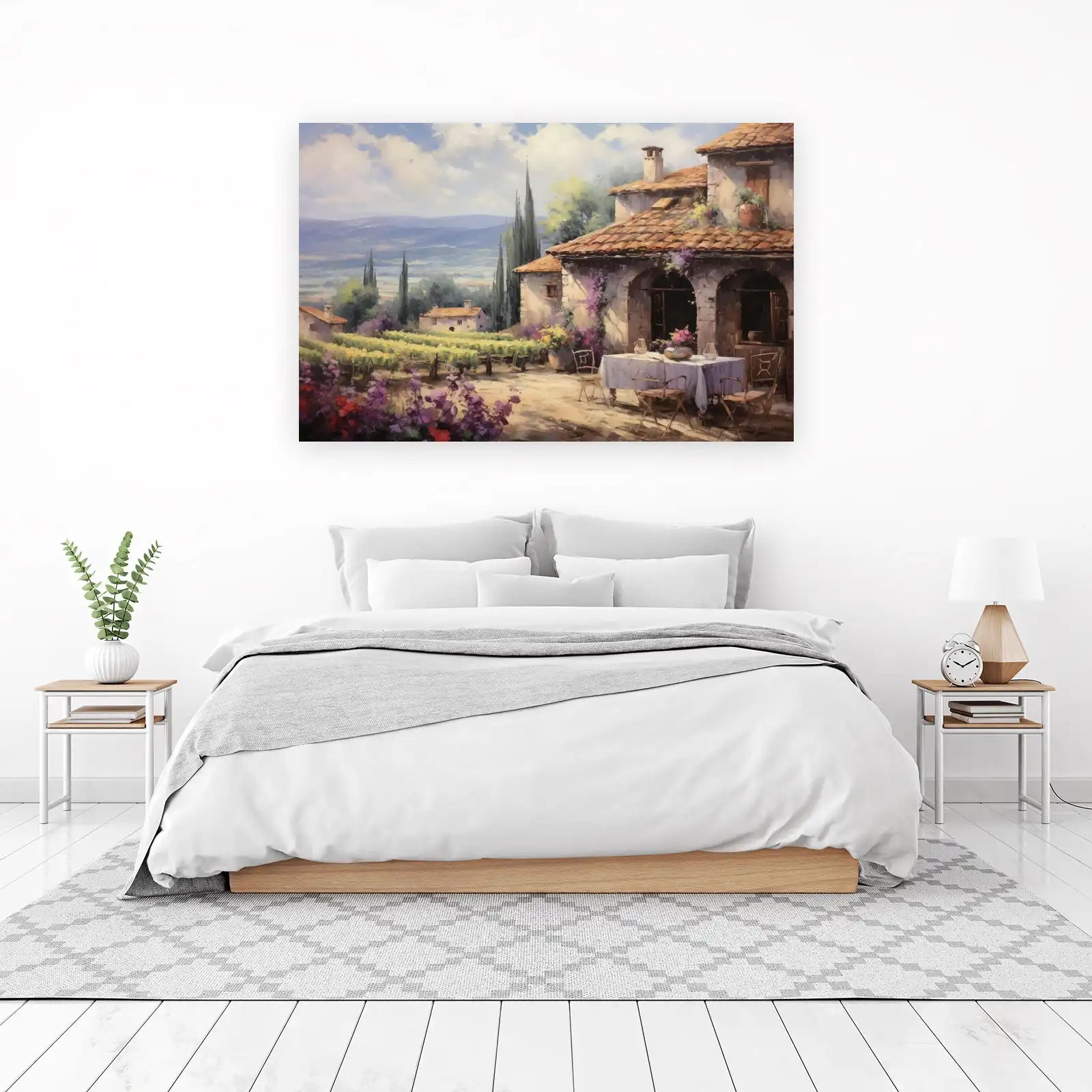 Tuscan Vineyard Escape Landscape Wall Art