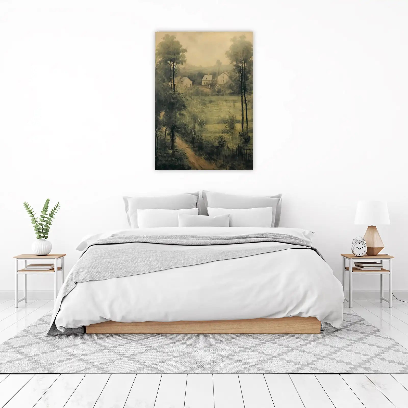 Serene Countryside Landscape Wall Art