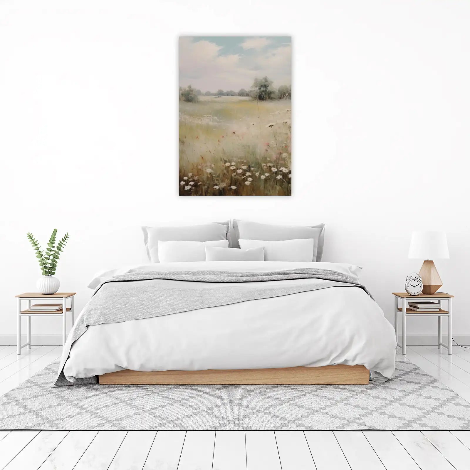 Tranquil Meadow Wildflowers Wall Art