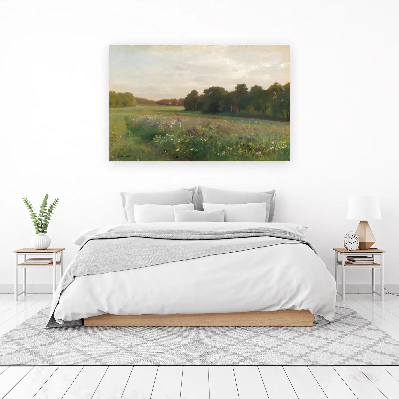 Tranquil Meadow Deer Wall Art