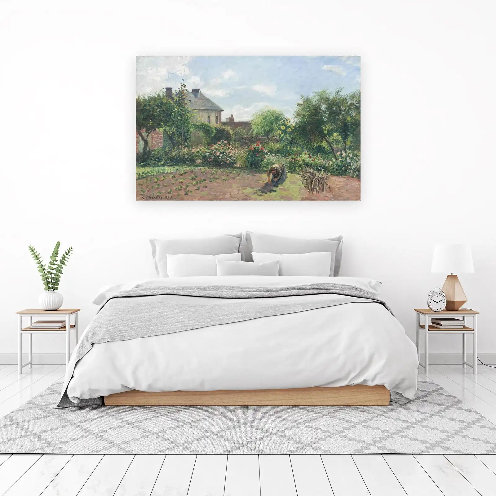 Impressionist Garden Scene Wall Art