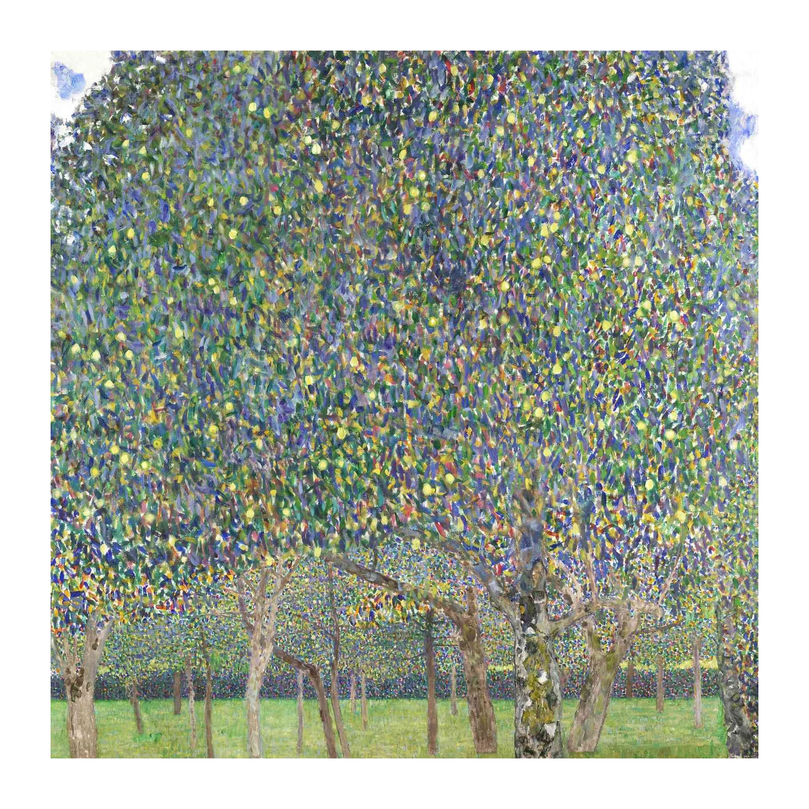 Vibrant Orchard View Impressionist Wall Art