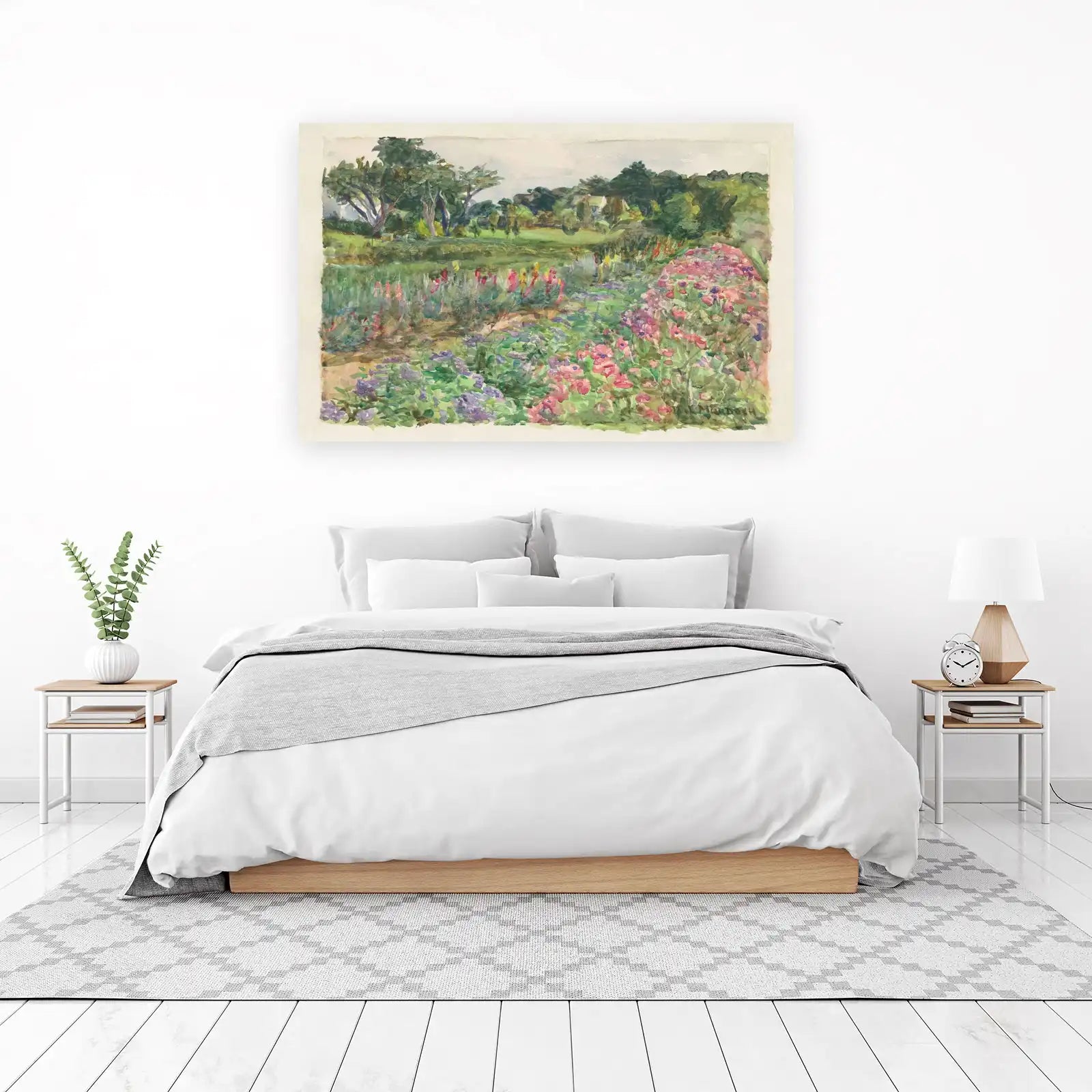 Vibrant Garden Landscape Wall Art