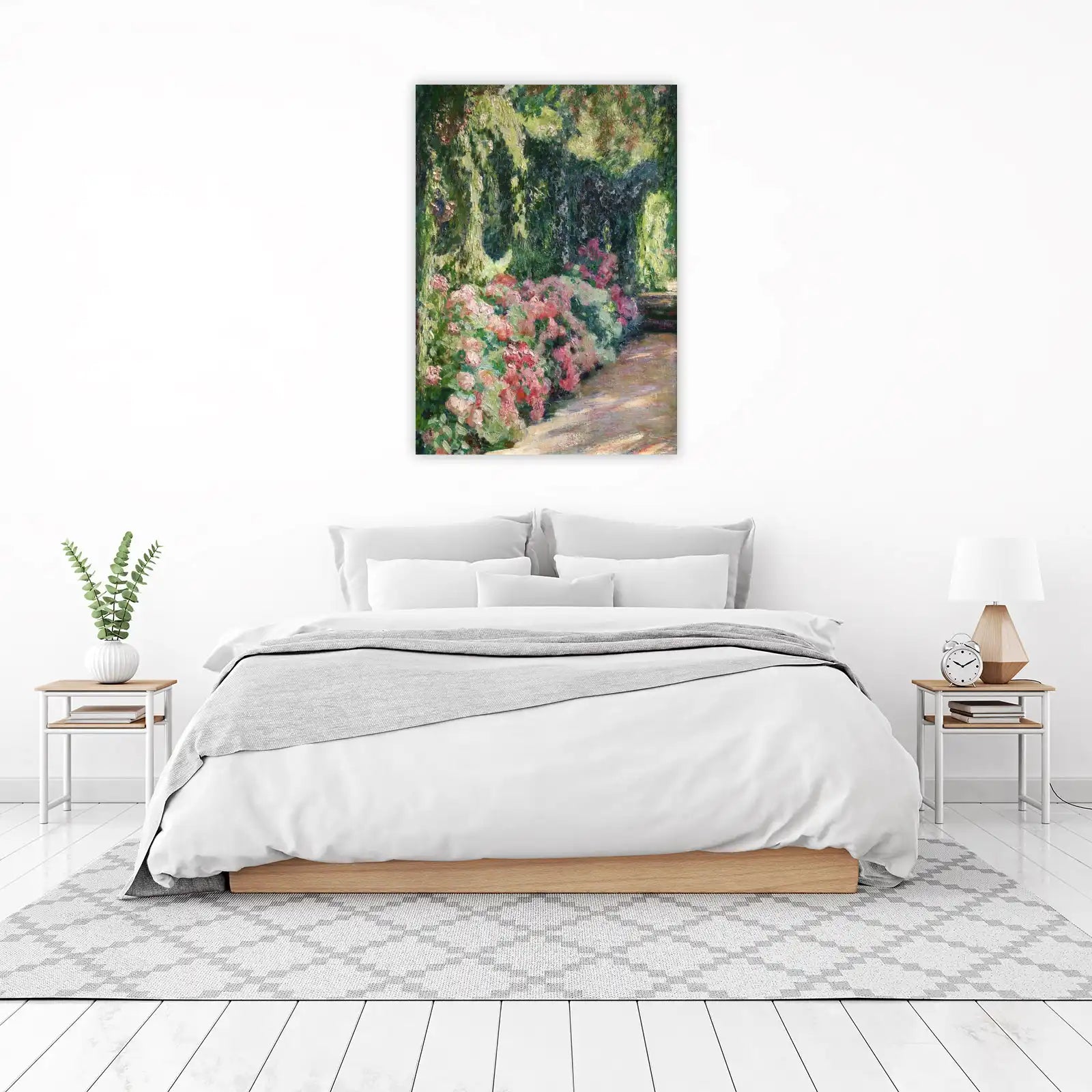 Impressionist Rose Garden Path Wall Art