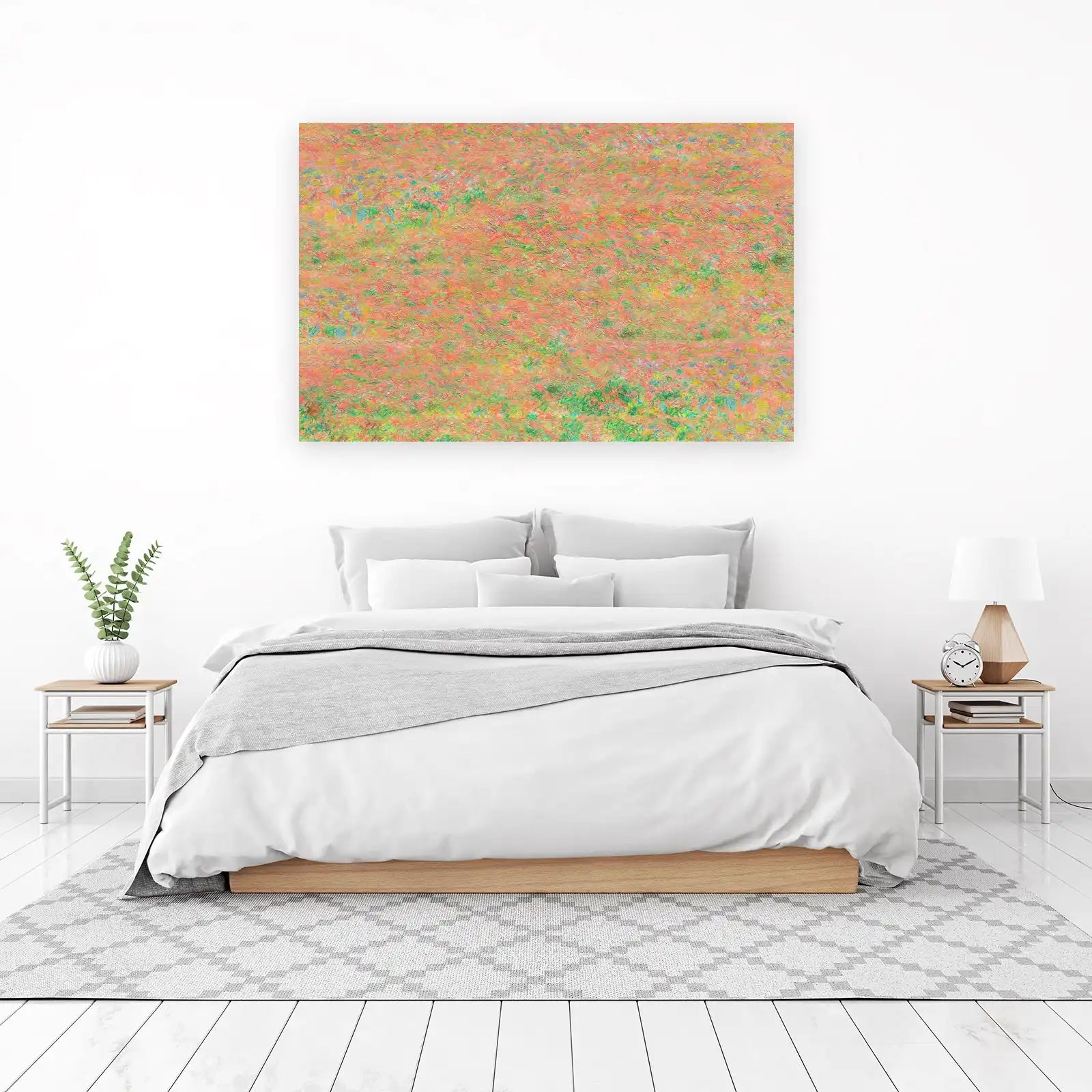 Vibrant Impressionist Floral Field Wall Art