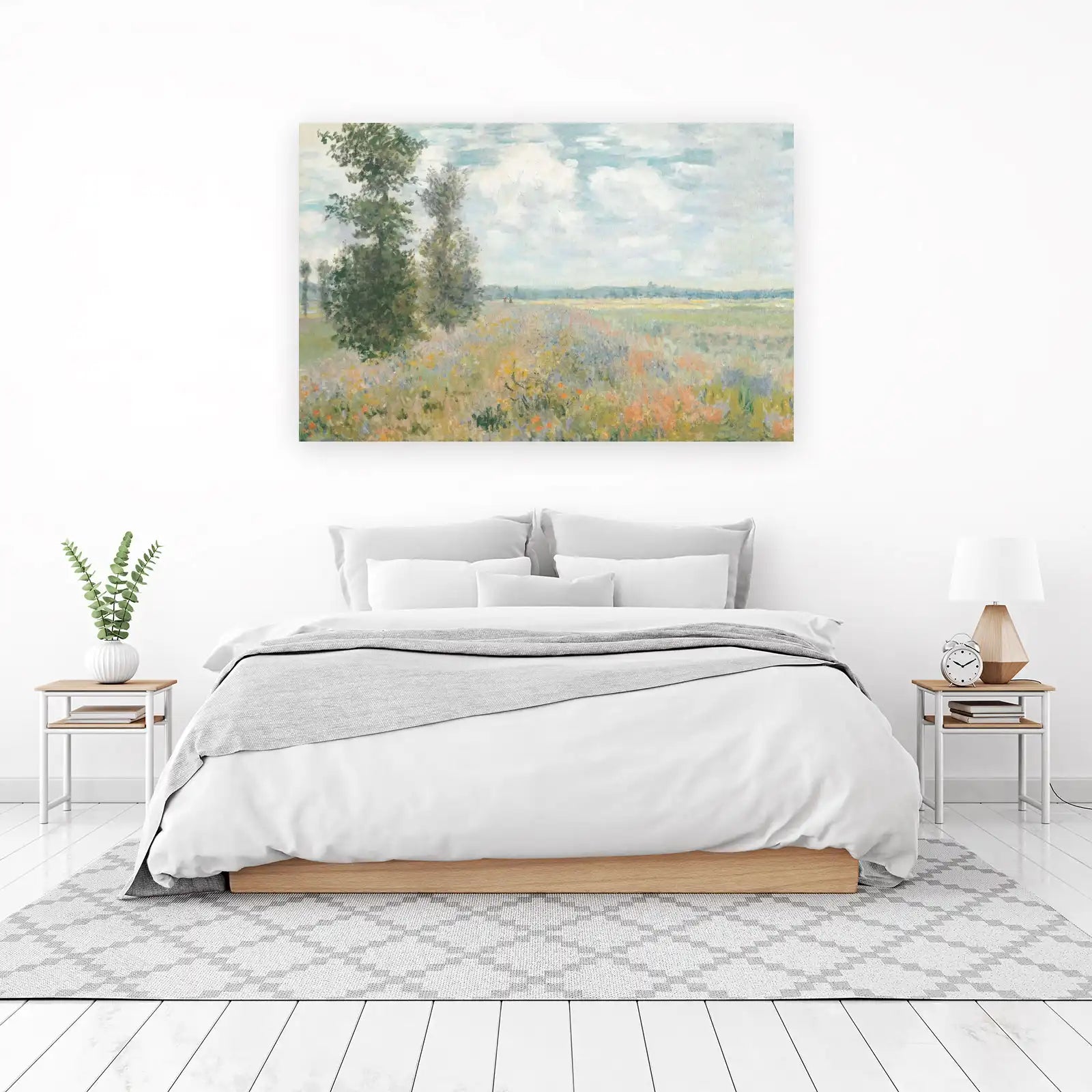 Impressionist Meadow Poppies Wall Art