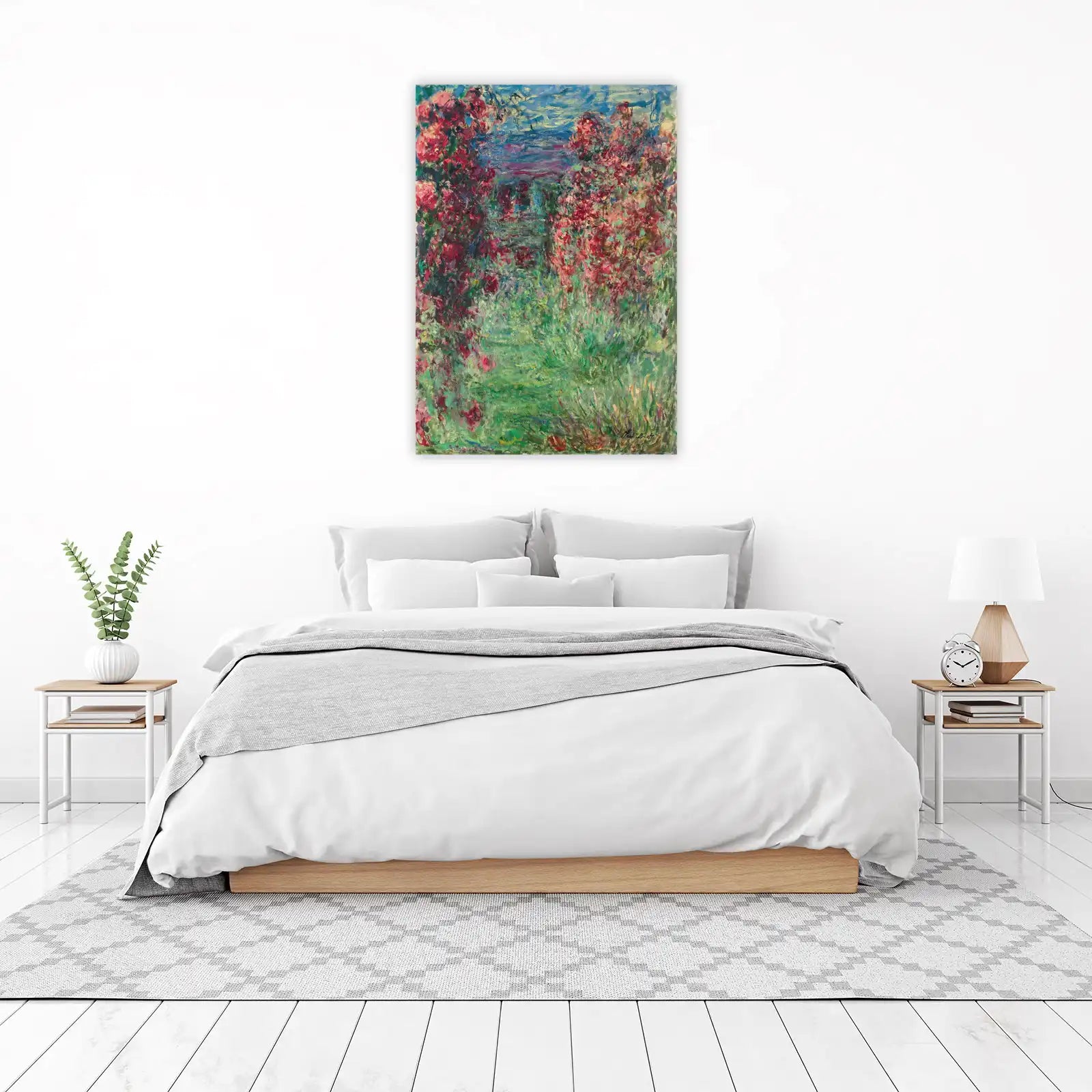 Impressionist Garden Roses Wall Art