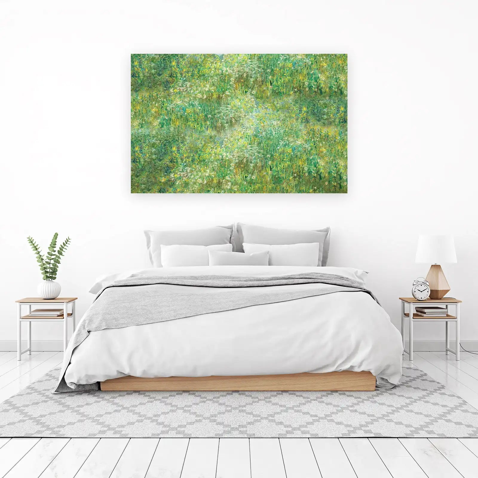 Vibrant Meadow Impressionist Landscape Wall Art