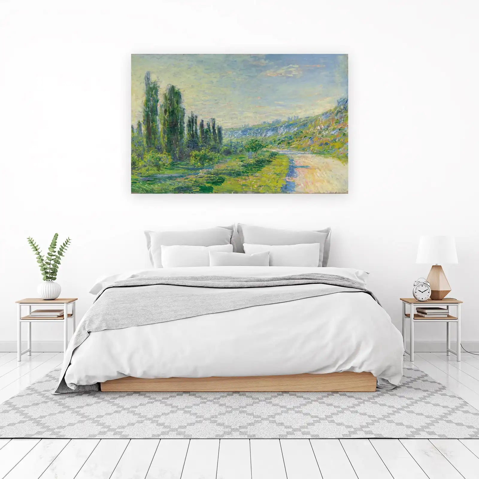 Impressionist Landscape Cyprus Trees Wall Art