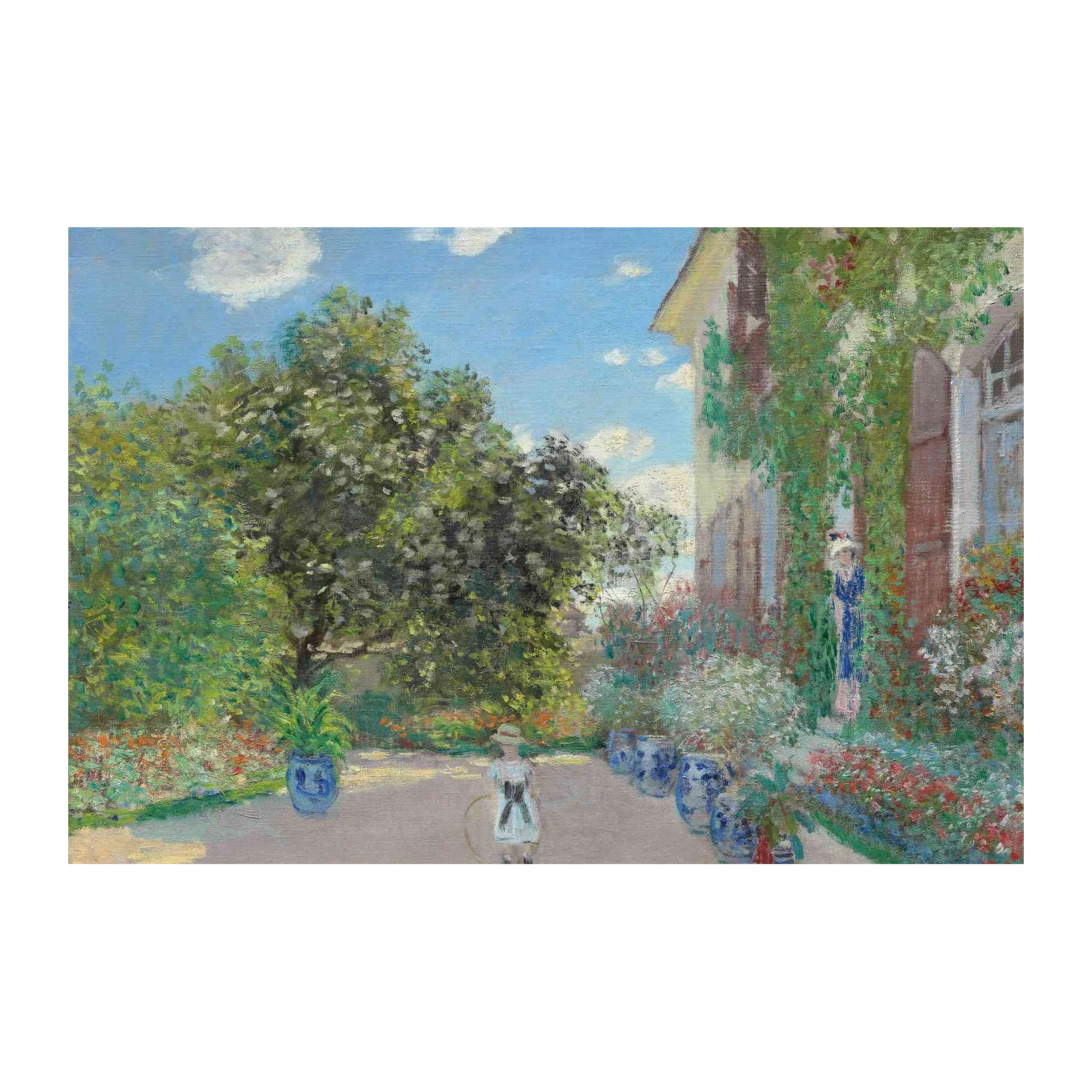 Impressionist Garden Scene Wall Art