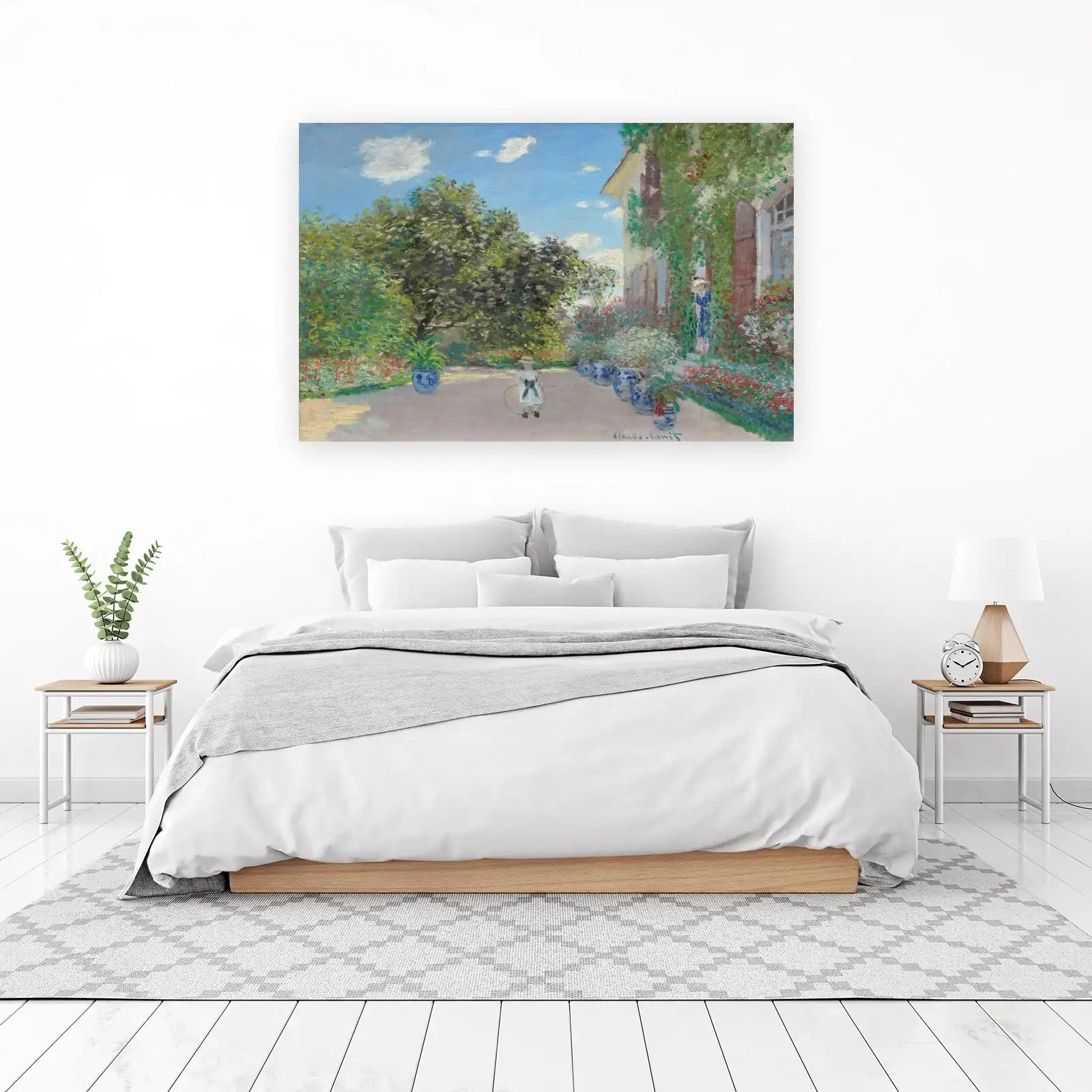 Impressionist Garden Scene Wall Art