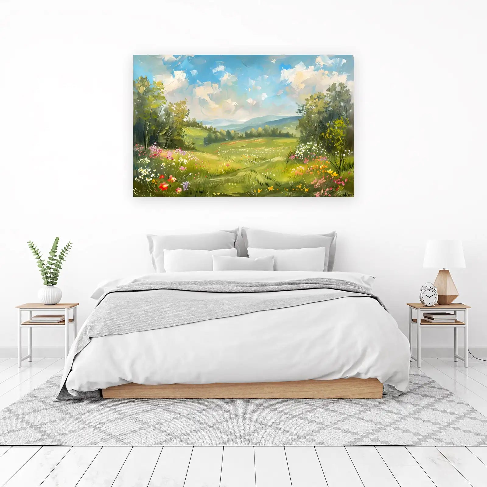 Impressionist Meadow Flowers Wall Art