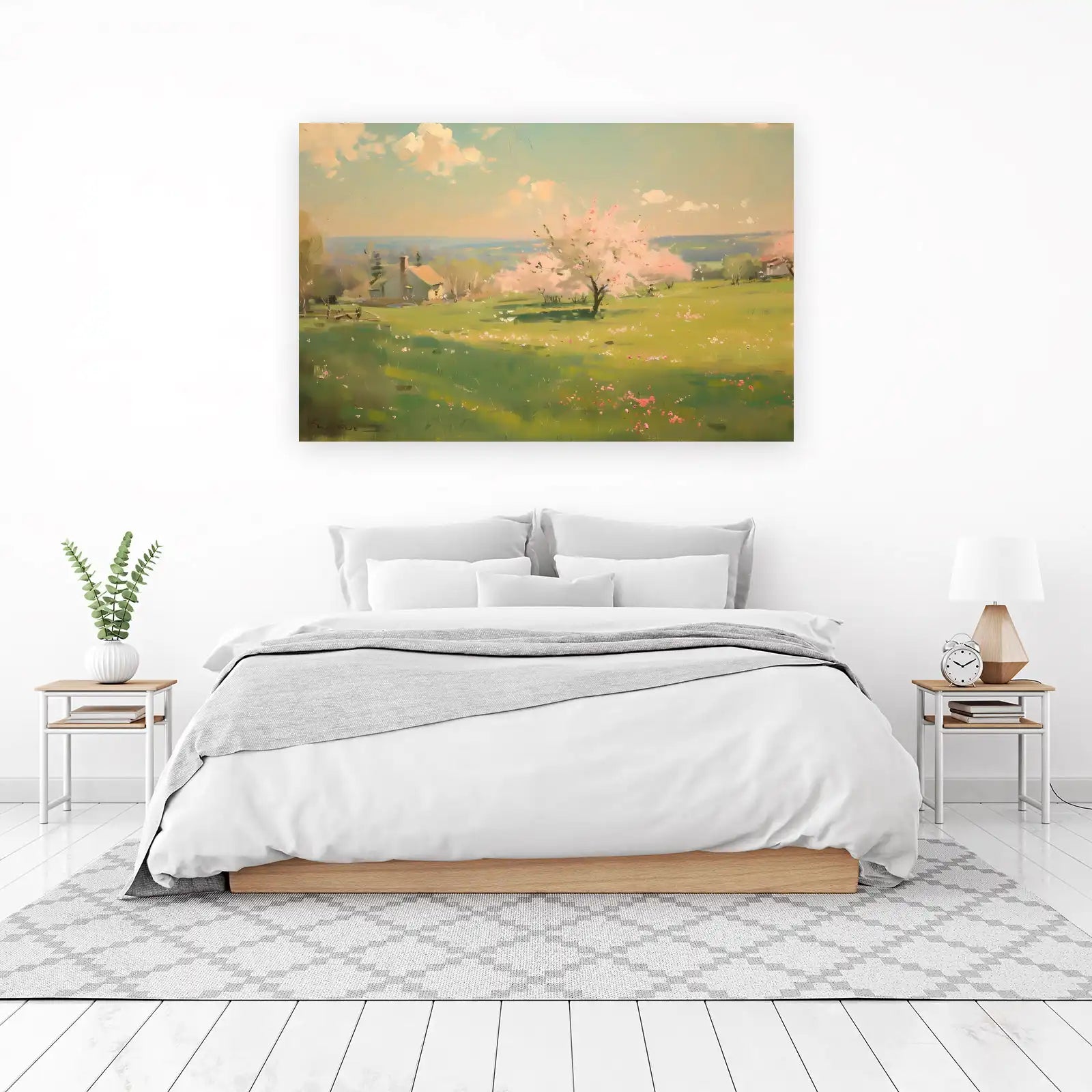 Spring Blossom Landscape Wall Art
