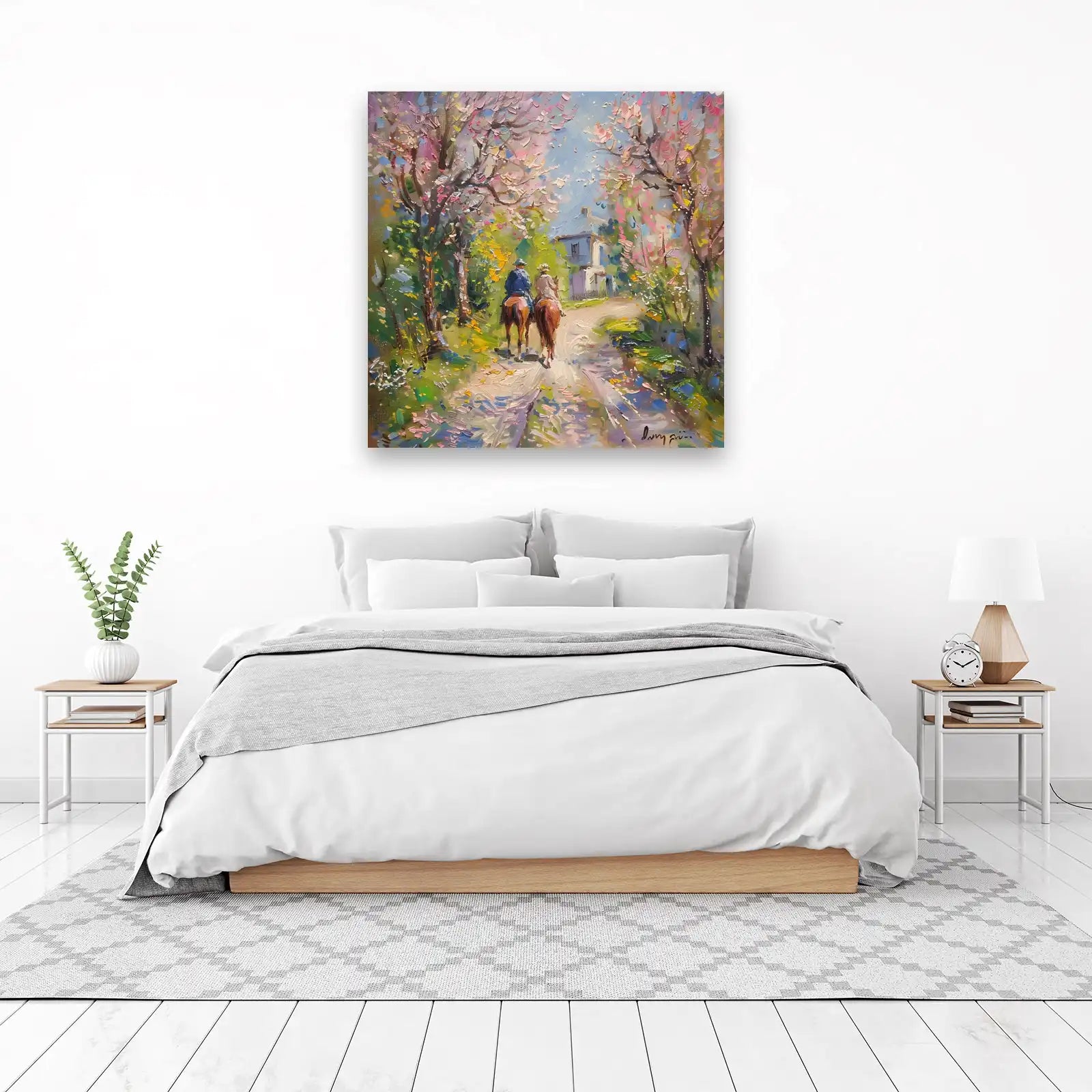Spring Horse Ride Impressionist Wall Art