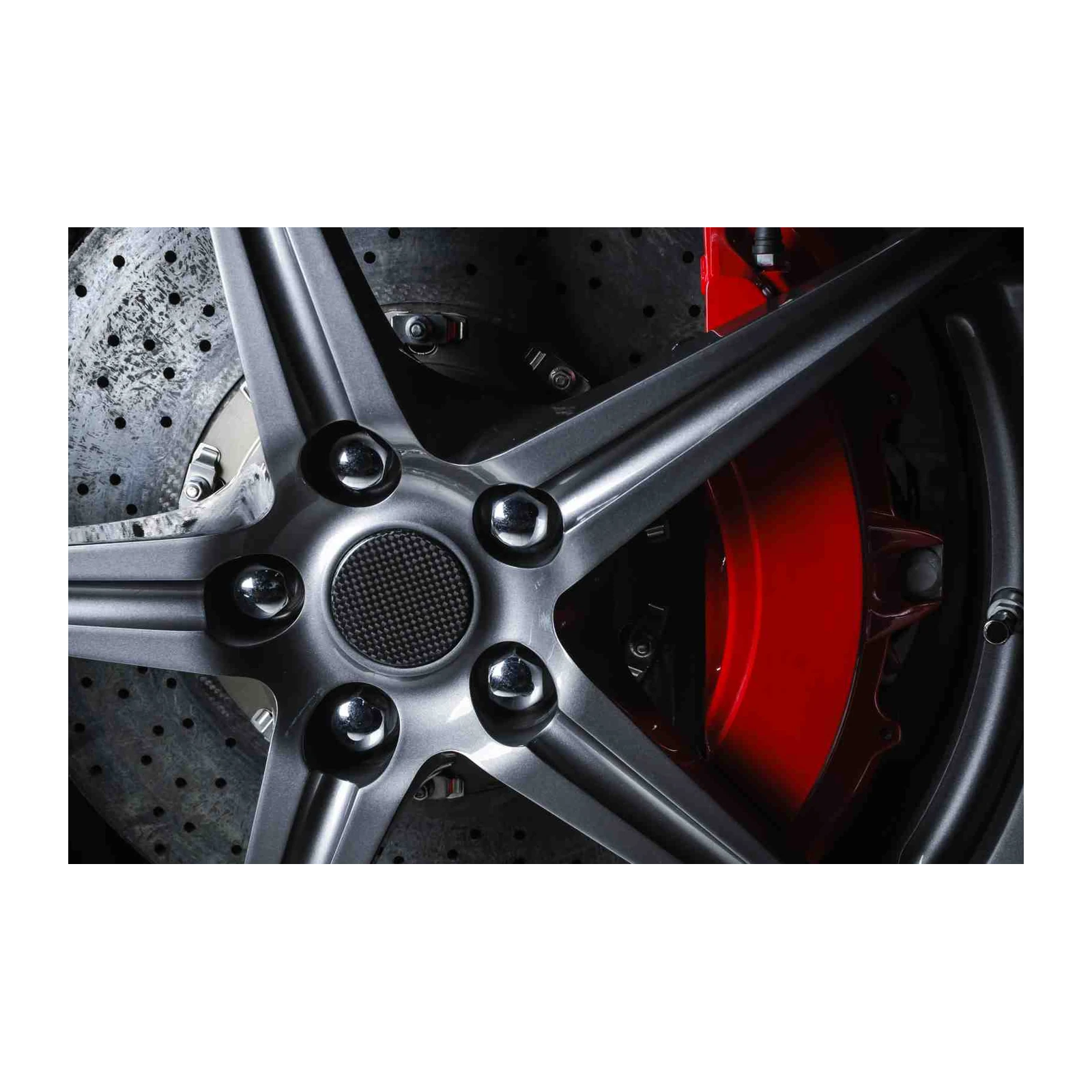 Performance Wheel & Brake Red Wall Art