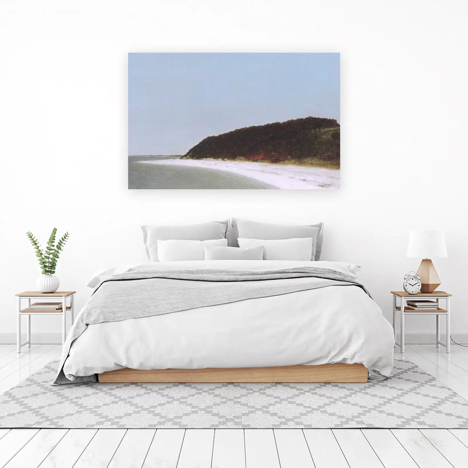 Coastal Hill Serenity Landscape Wall Art