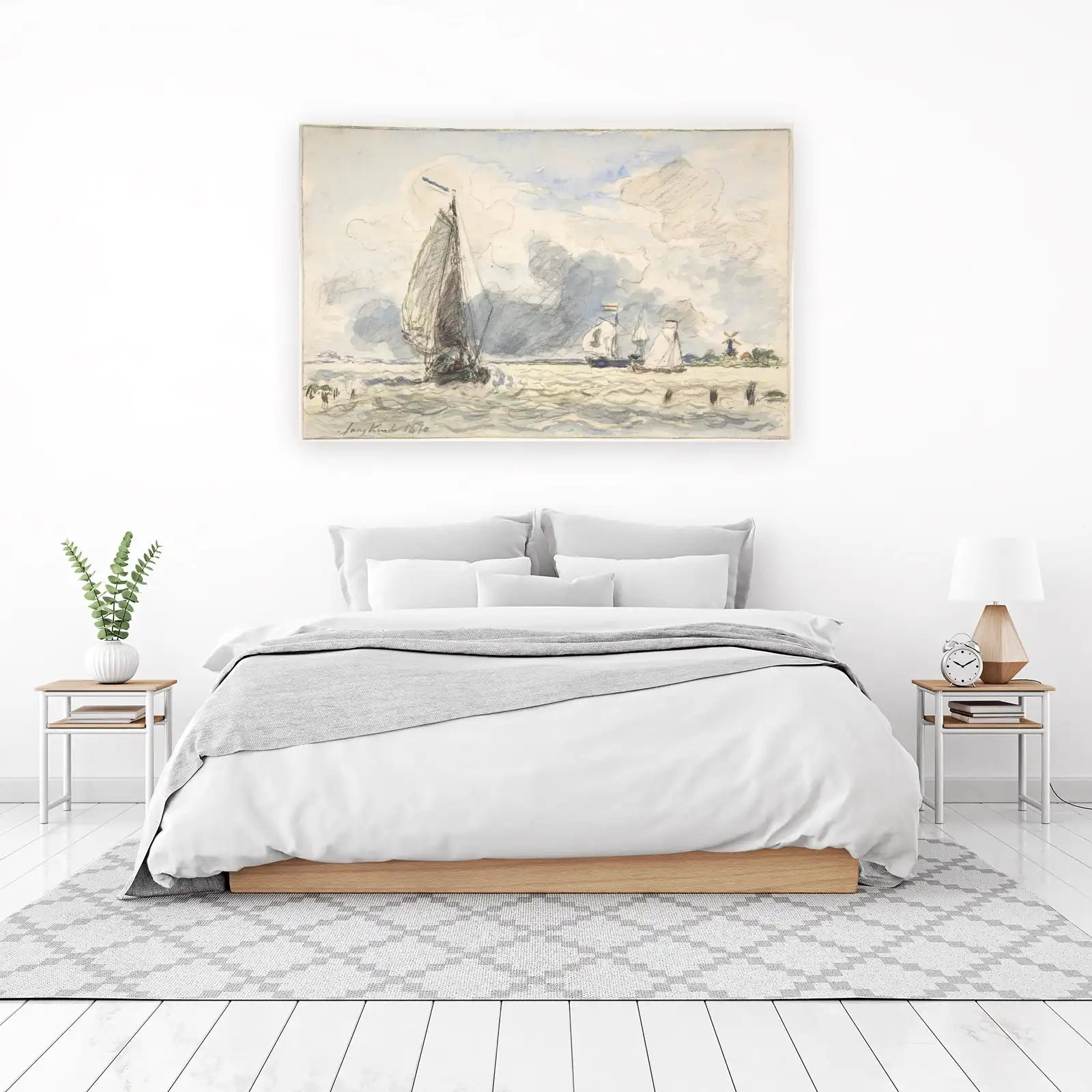 Nautical Sailboats & Windmill Wall Art