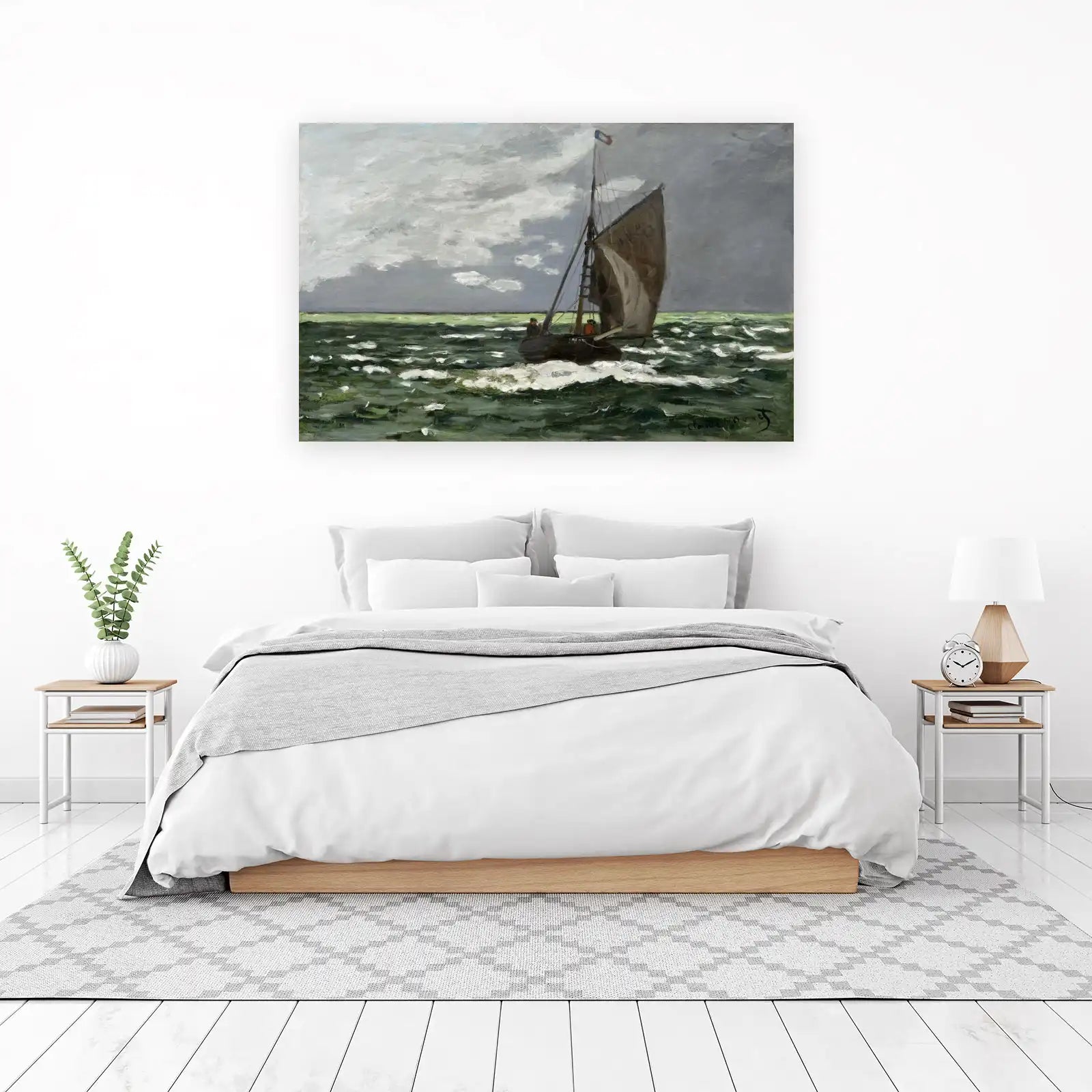 Impressionist Sailboat Seascape Wall Art