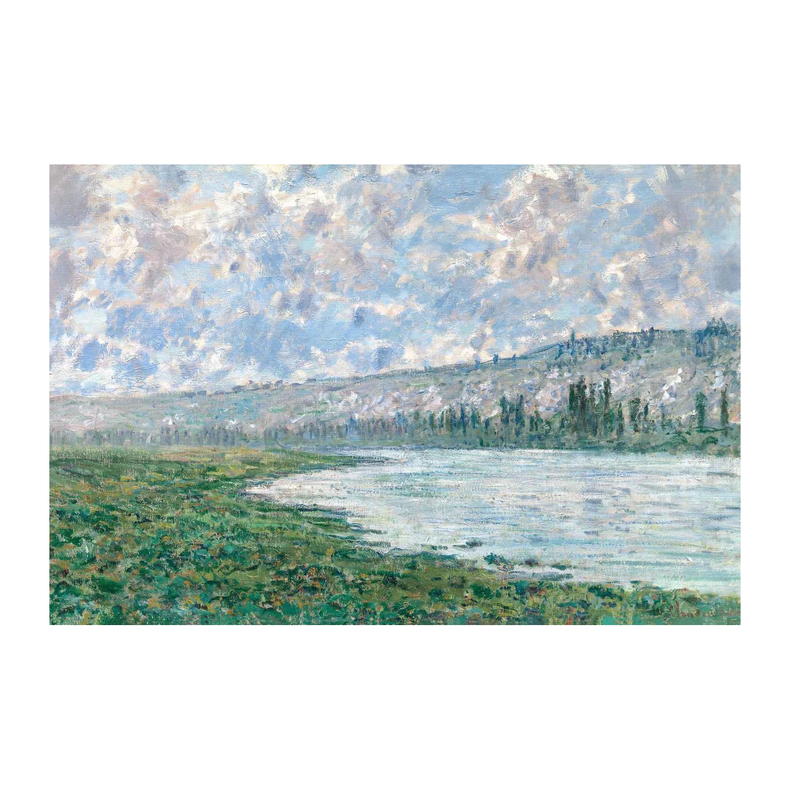 Impressionist River Landscape Wall Art
