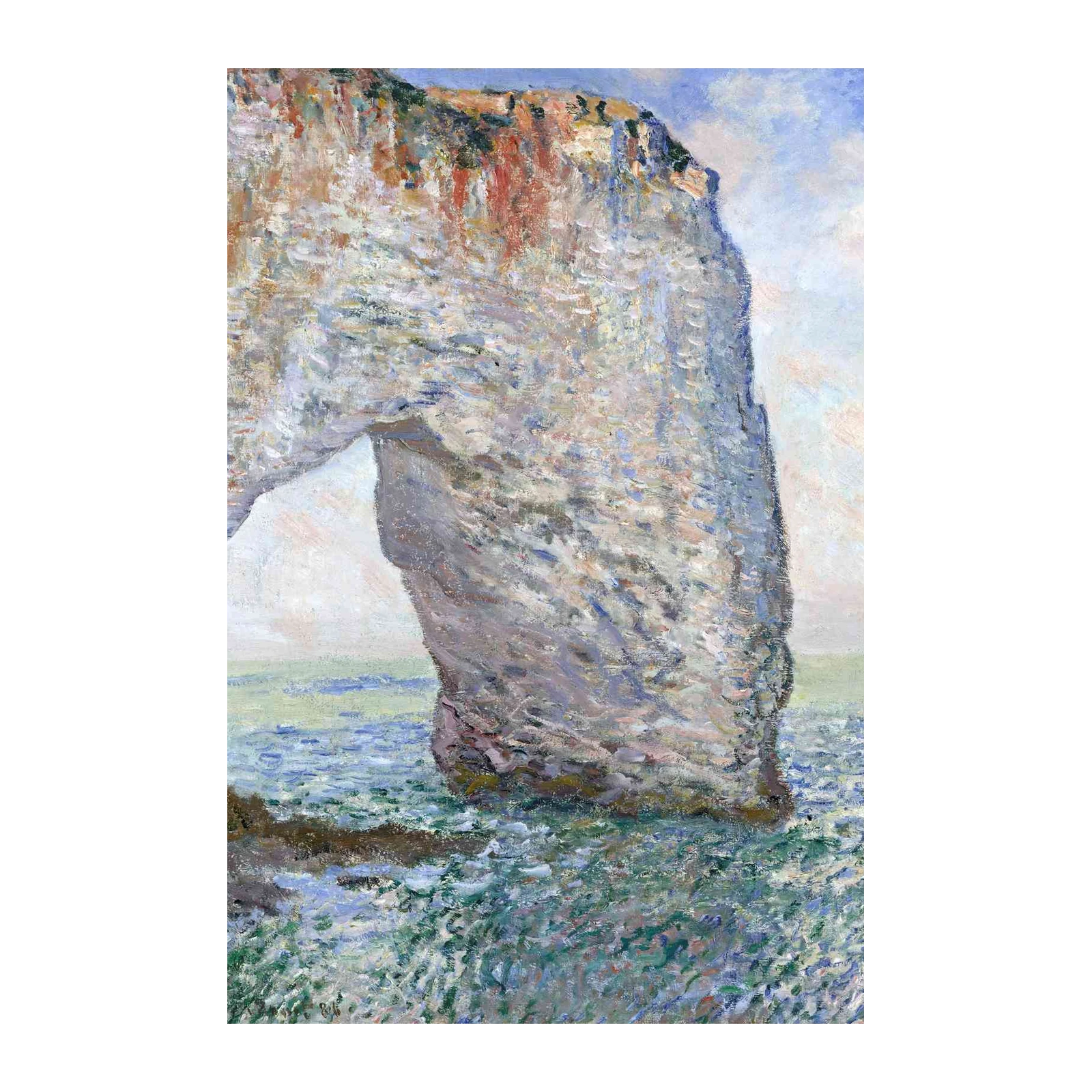 Monet Cliffs at Etretat Wall Art - Impressionist Seascape