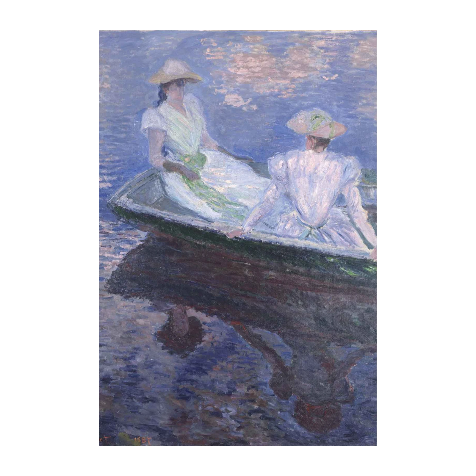 Impressionist Rowing Serenity Wall Art