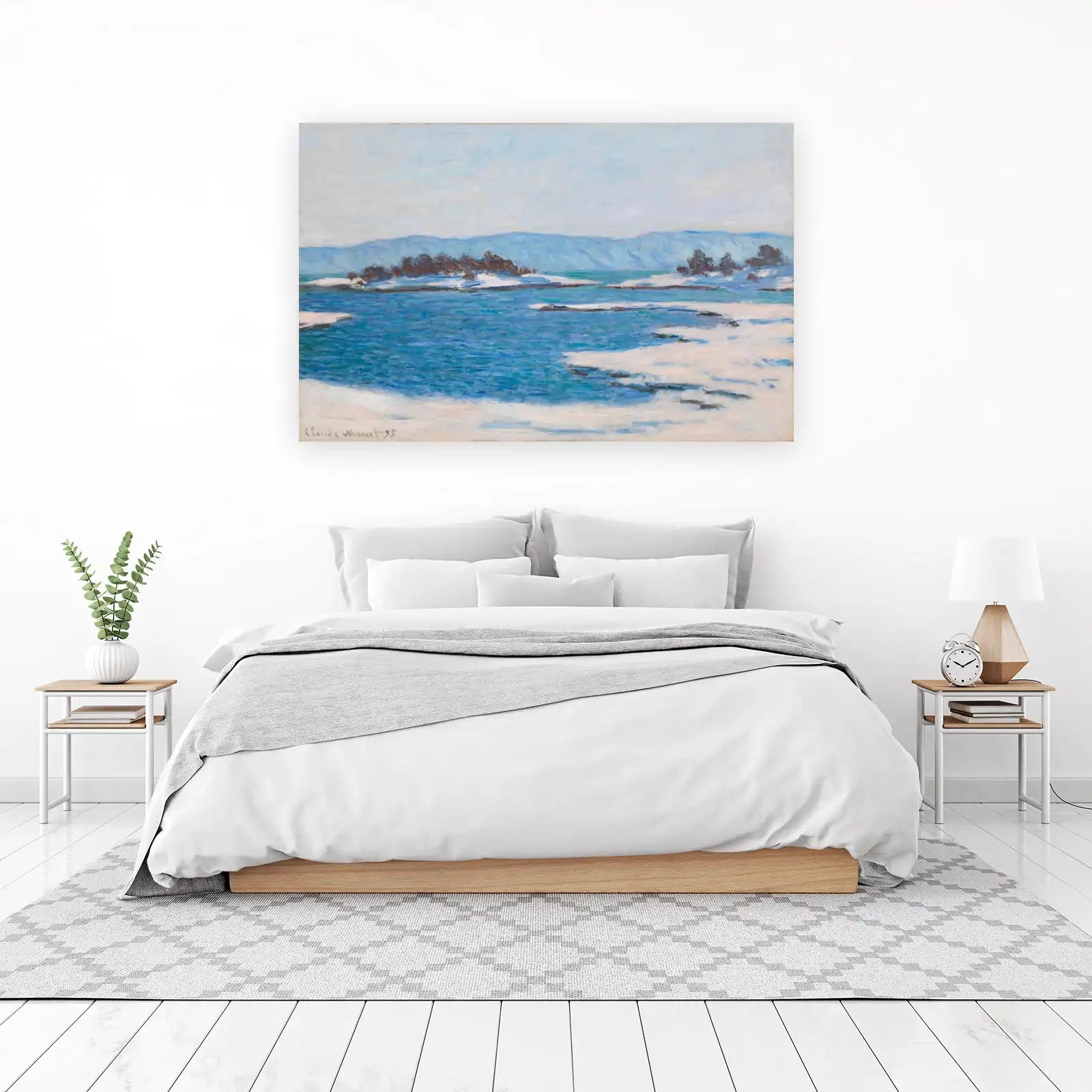 Monet Winter Landscape Wall Art