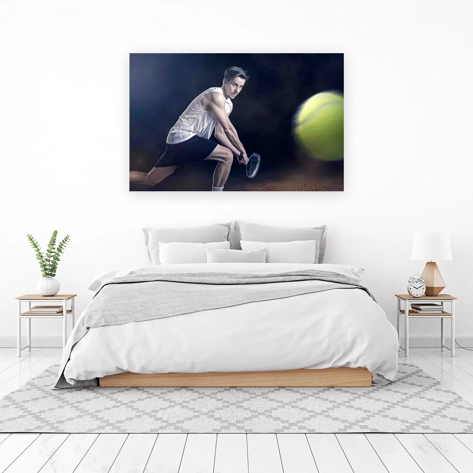 Dynamic Tennis Serve Wall Art