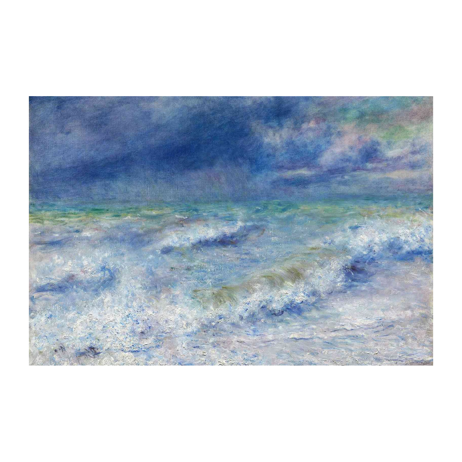 Dynamic Ocean Waves Impressionist Wall Art