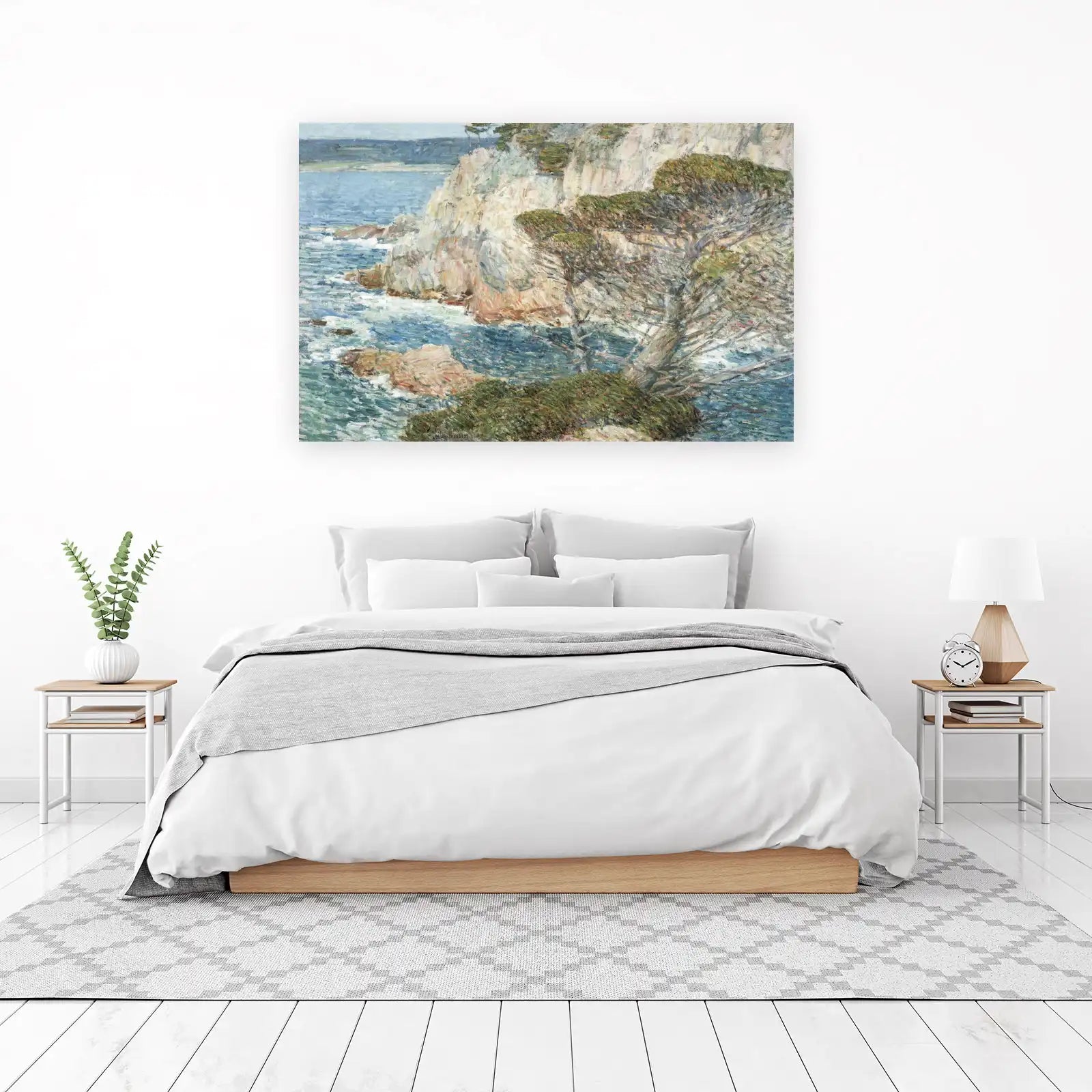 Coastal Cliffs & Waves Impressionist Wall Art