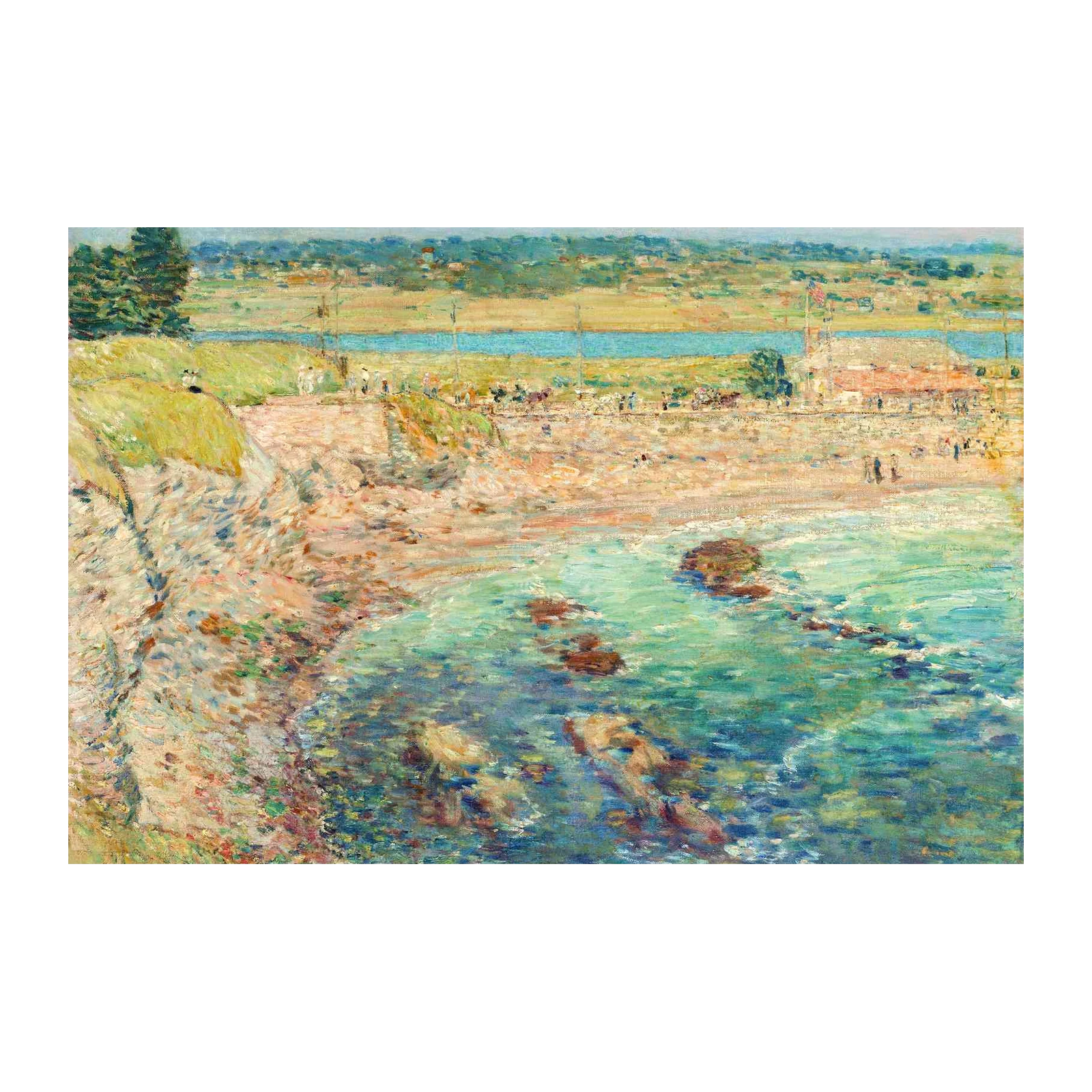 Coastal Serenity Beach Scene Wall Art