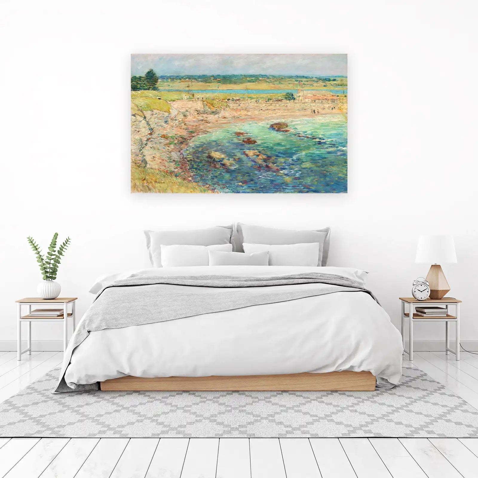 Coastal Serenity Beach Scene Wall Art