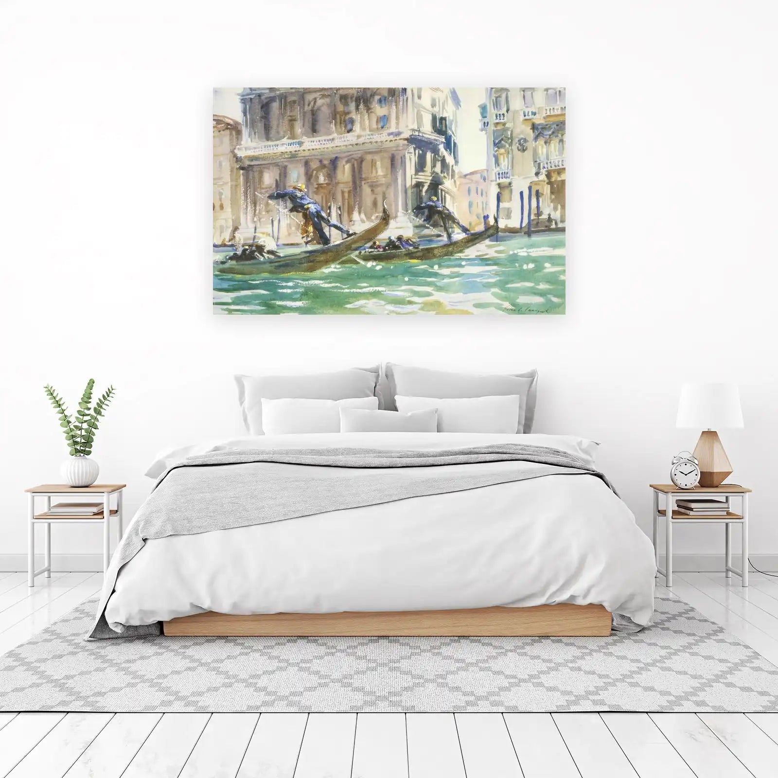 Venetian Gondola Ride Watercolor Wall Art